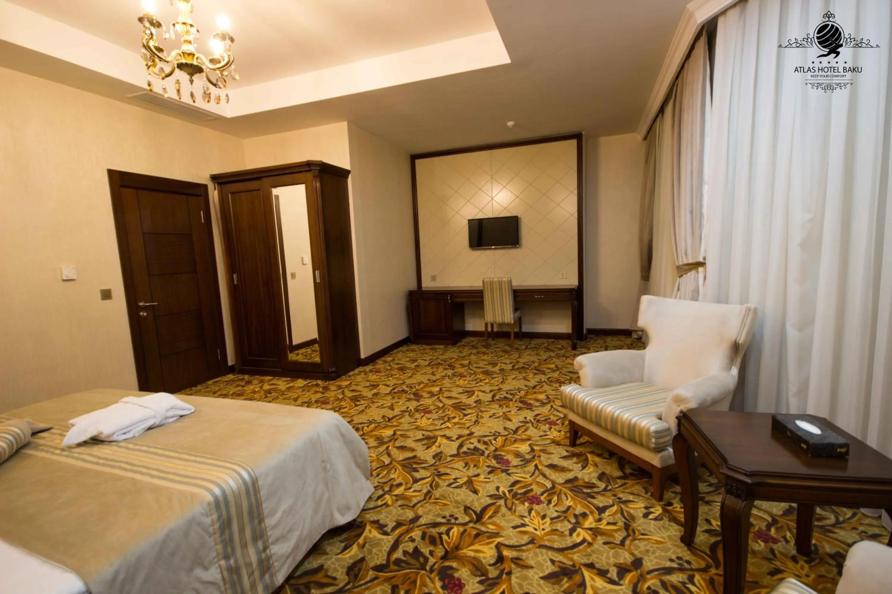Bedroom, Bed in Atlas Hotel Baku