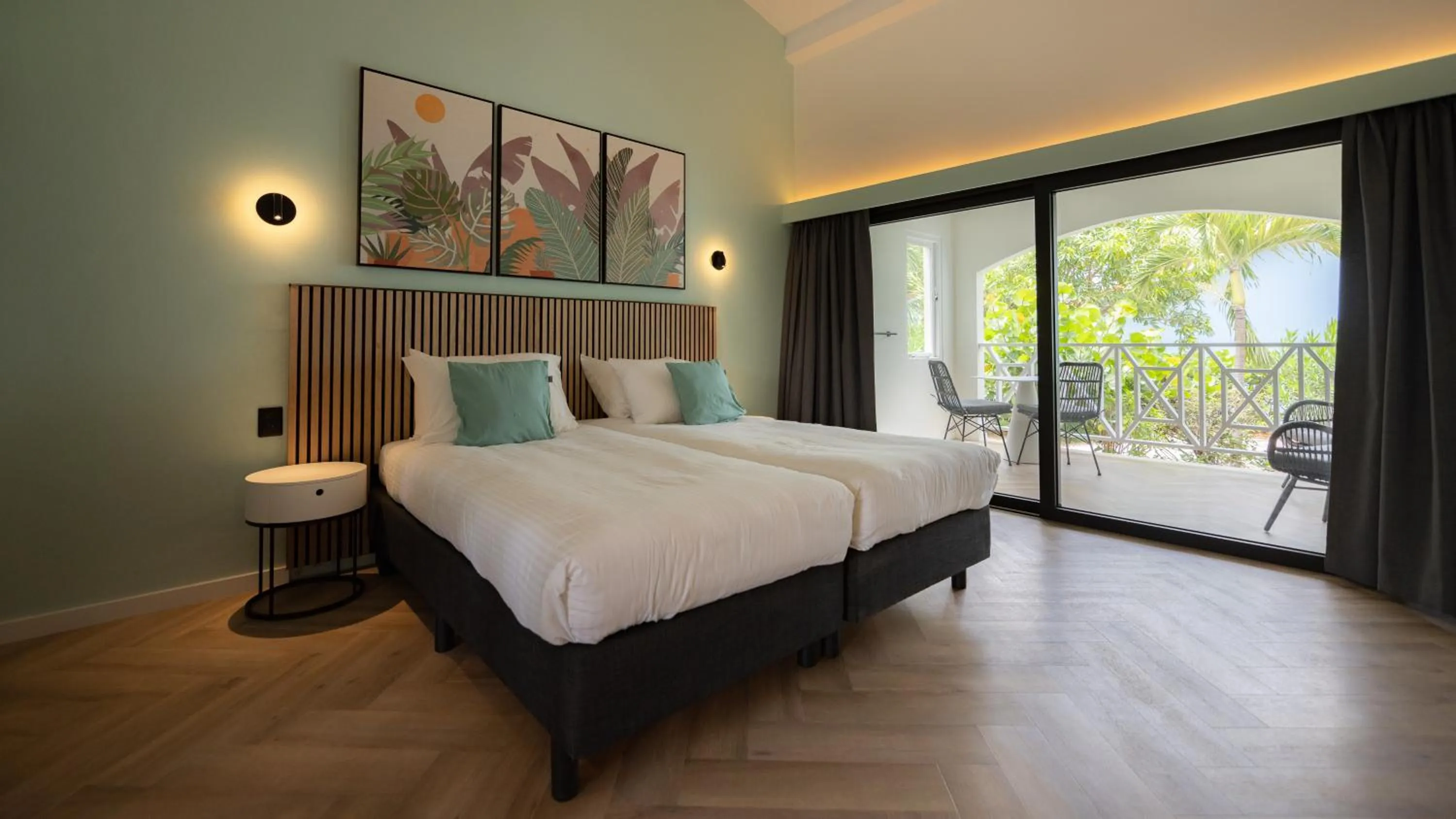 Bed in Blue Bay Lodges