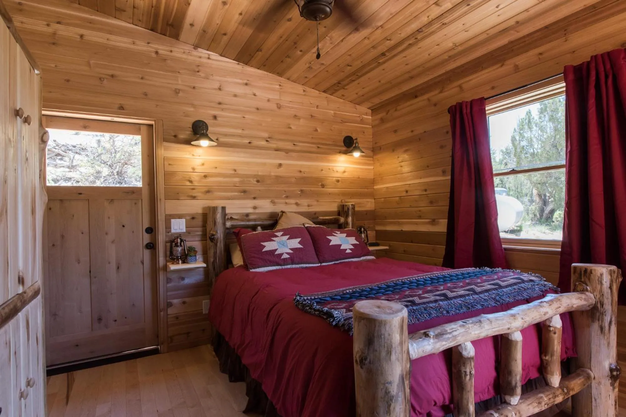 Bed in Boulder Mountain Guest Ranch