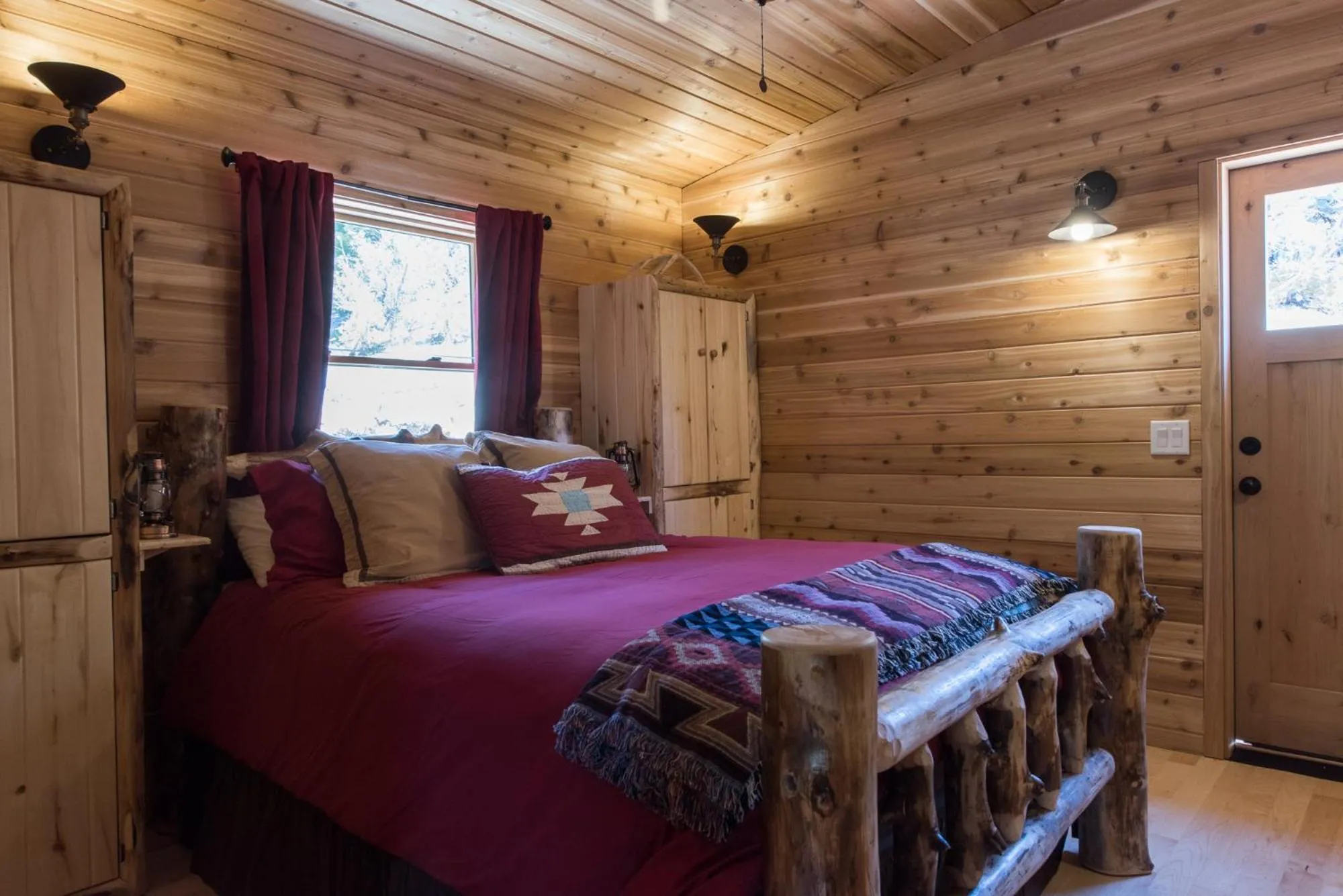 Bed in Boulder Mountain Guest Ranch