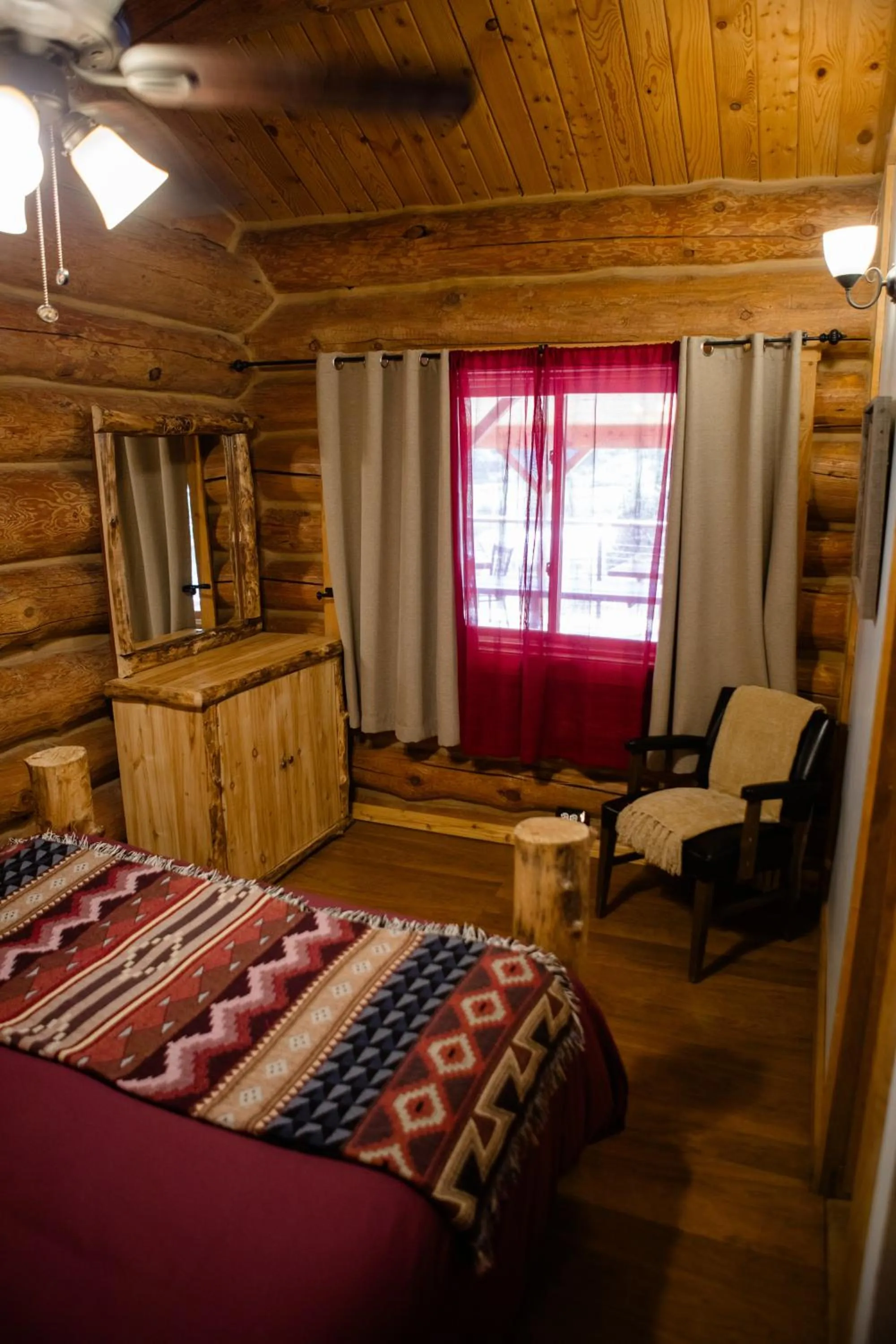 Bed in Boulder Mountain Guest Ranch