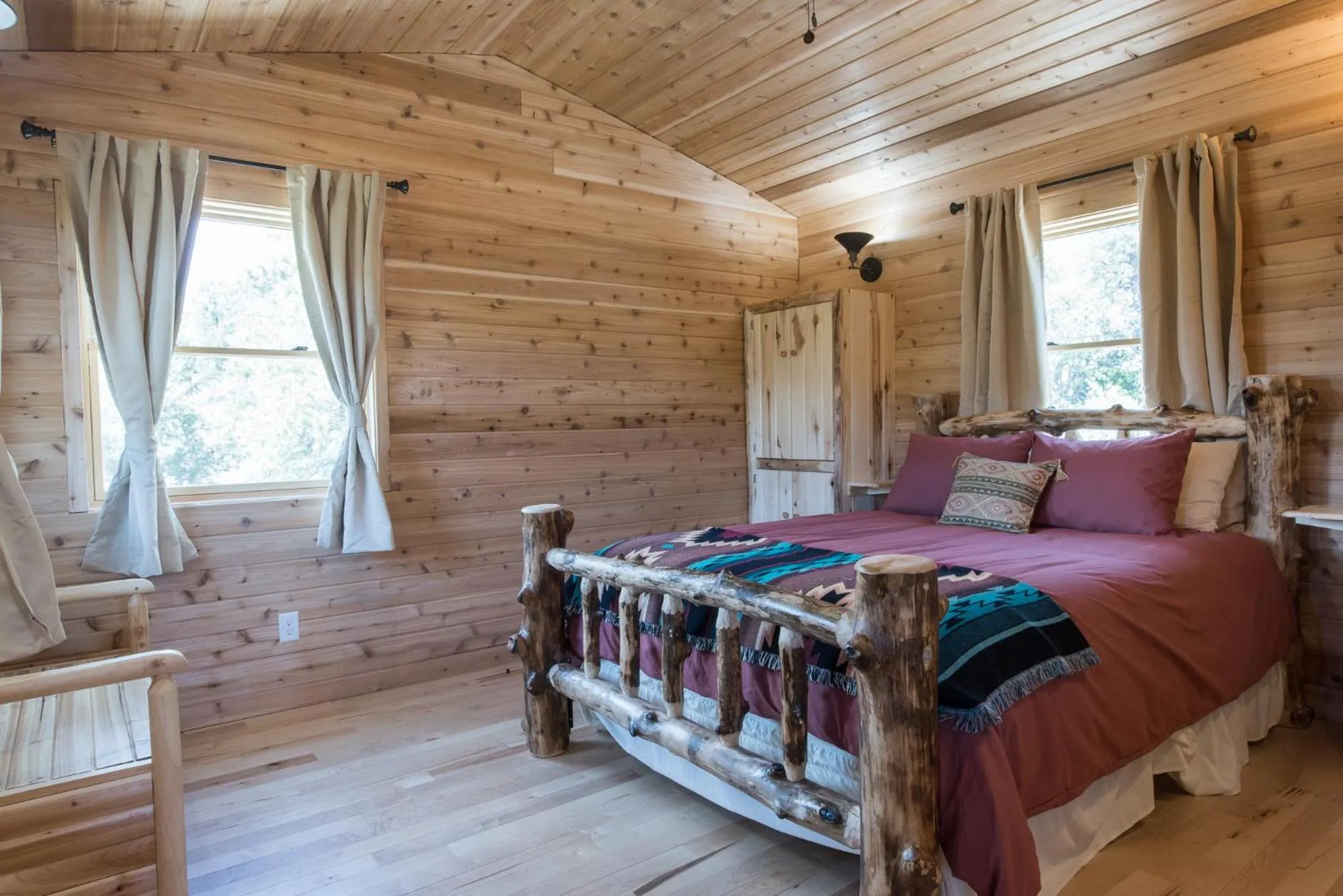 Bed in Boulder Mountain Guest Ranch