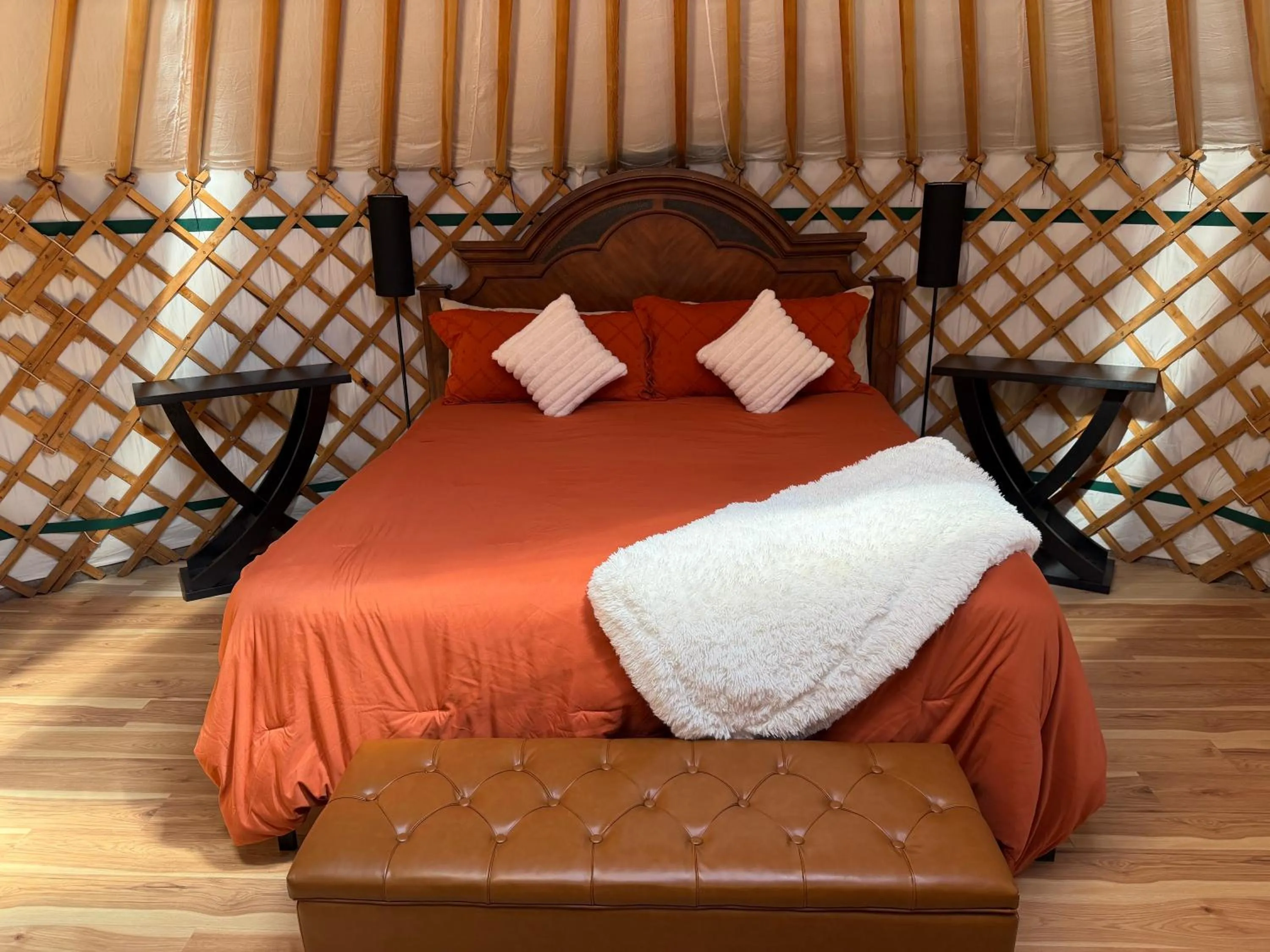 Bed in Boulder Mountain Guest Ranch