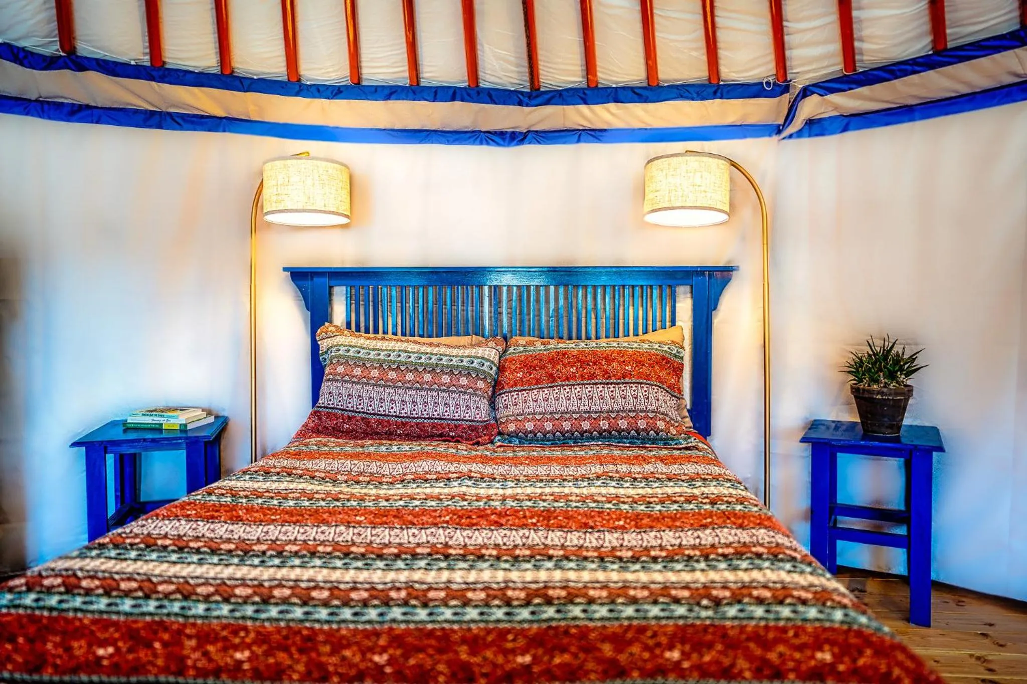 Bed in Boulder Mountain Guest Ranch