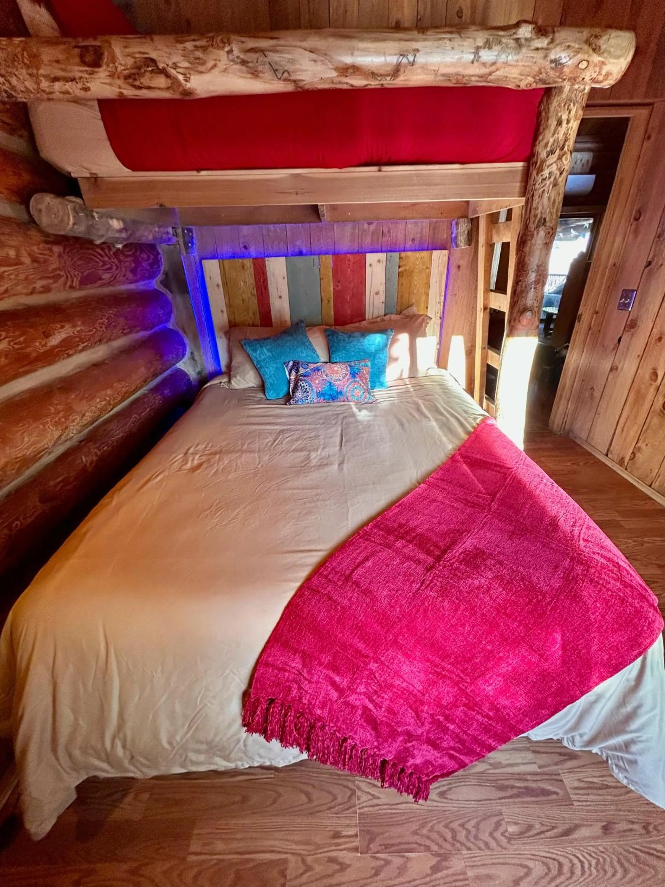 Bed in Boulder Mountain Guest Ranch