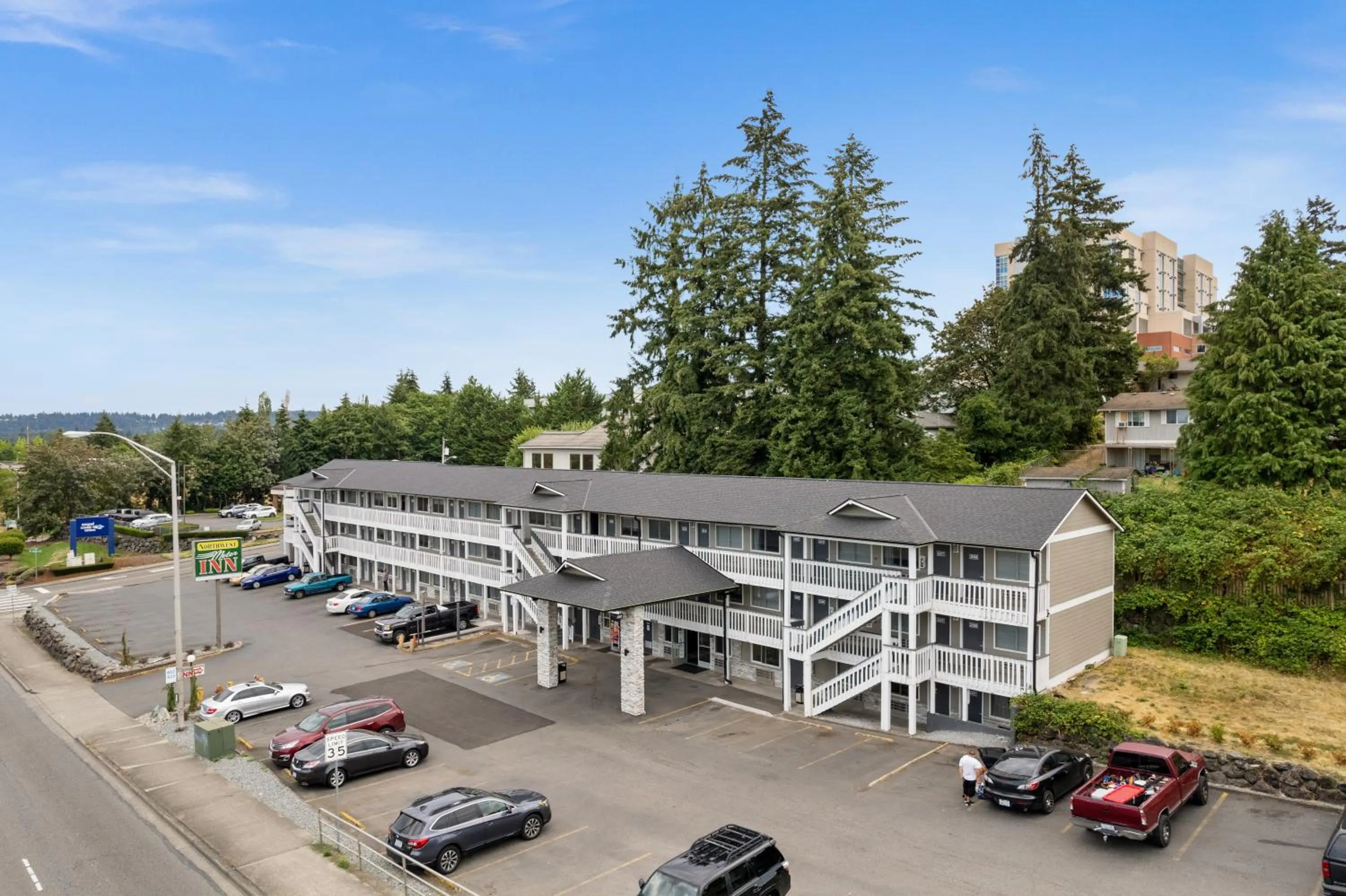 Property building in Basecamp Puyallup a Travelodge by Wyndham