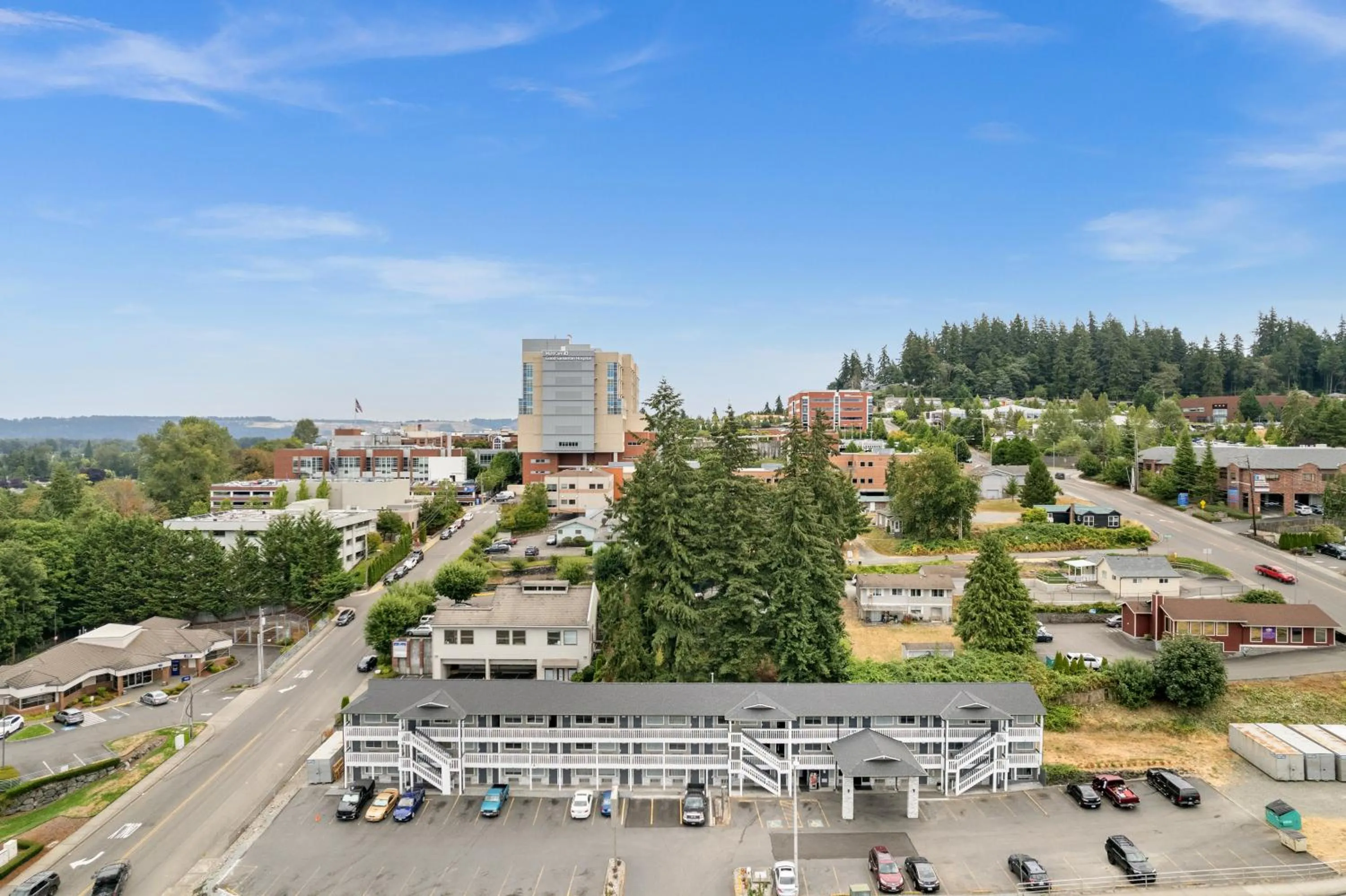 City view in Basecamp Puyallup a Travelodge by Wyndham