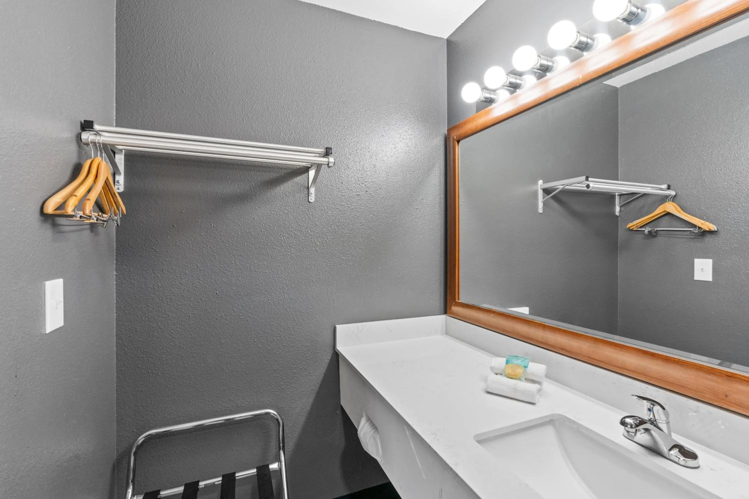 Bathroom in Basecamp Puyallup a Travelodge by Wyndham