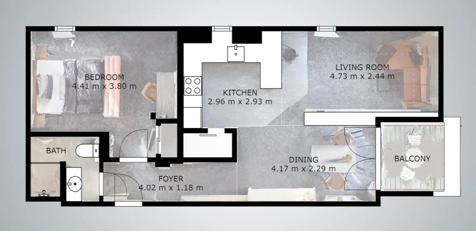 Floor plan in Boardinghouse Emden