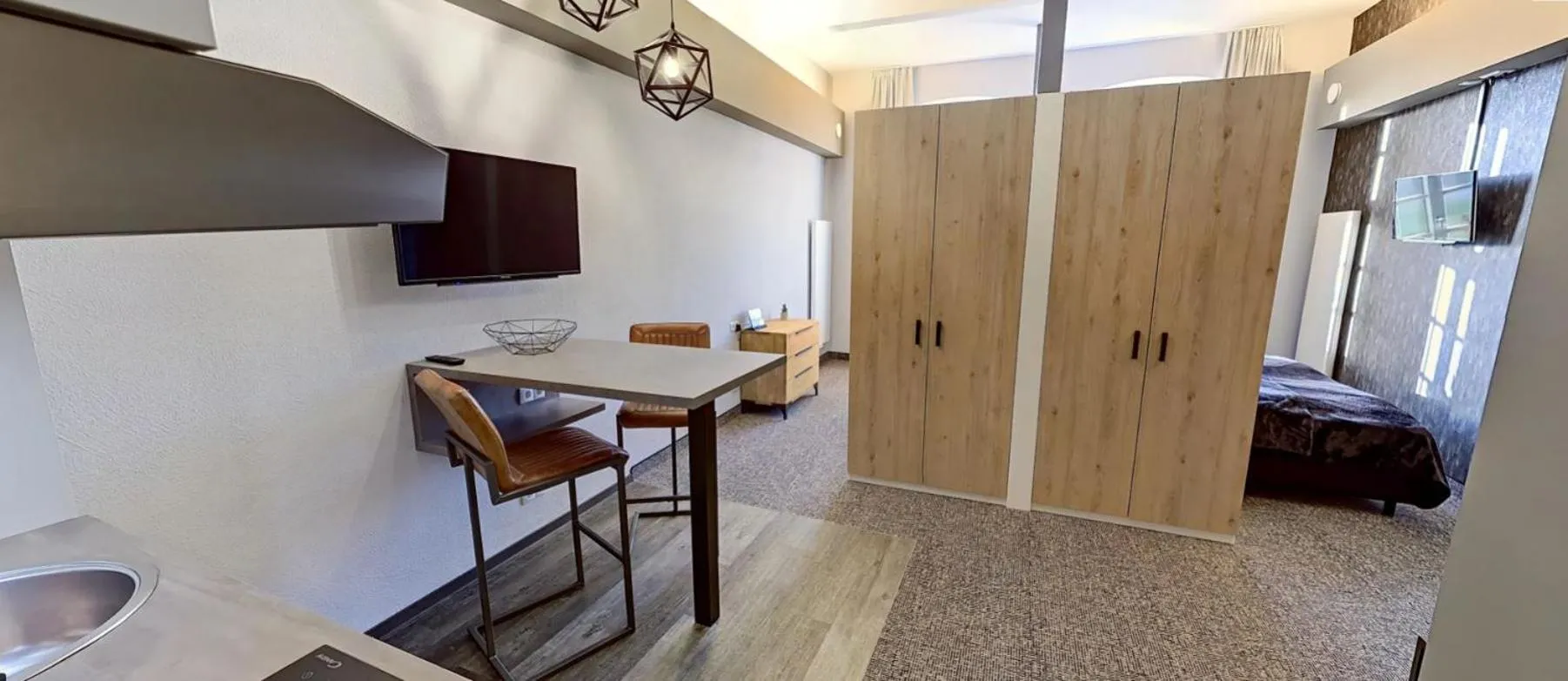 Photo of the whole room, Bed in Boardinghouse Emden