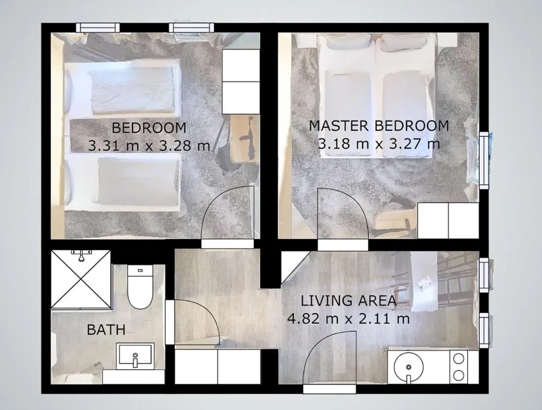 Floor plan in Boardinghouse Emden