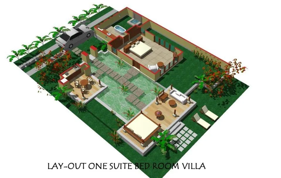 Floor plan in Natah Bale Villas