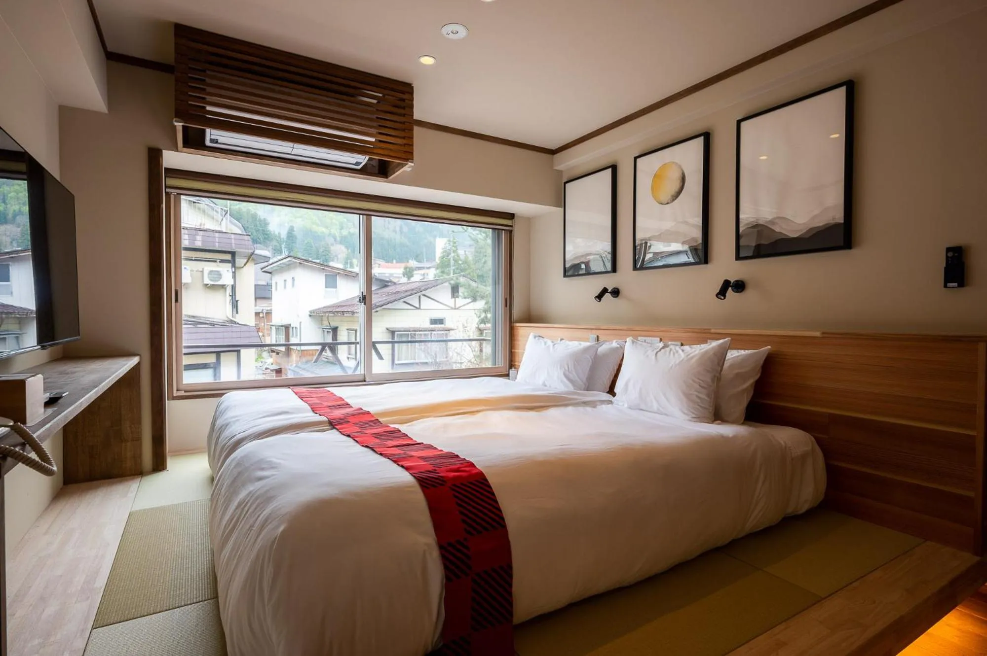 View (from property/room), Bed in Kawamotoya