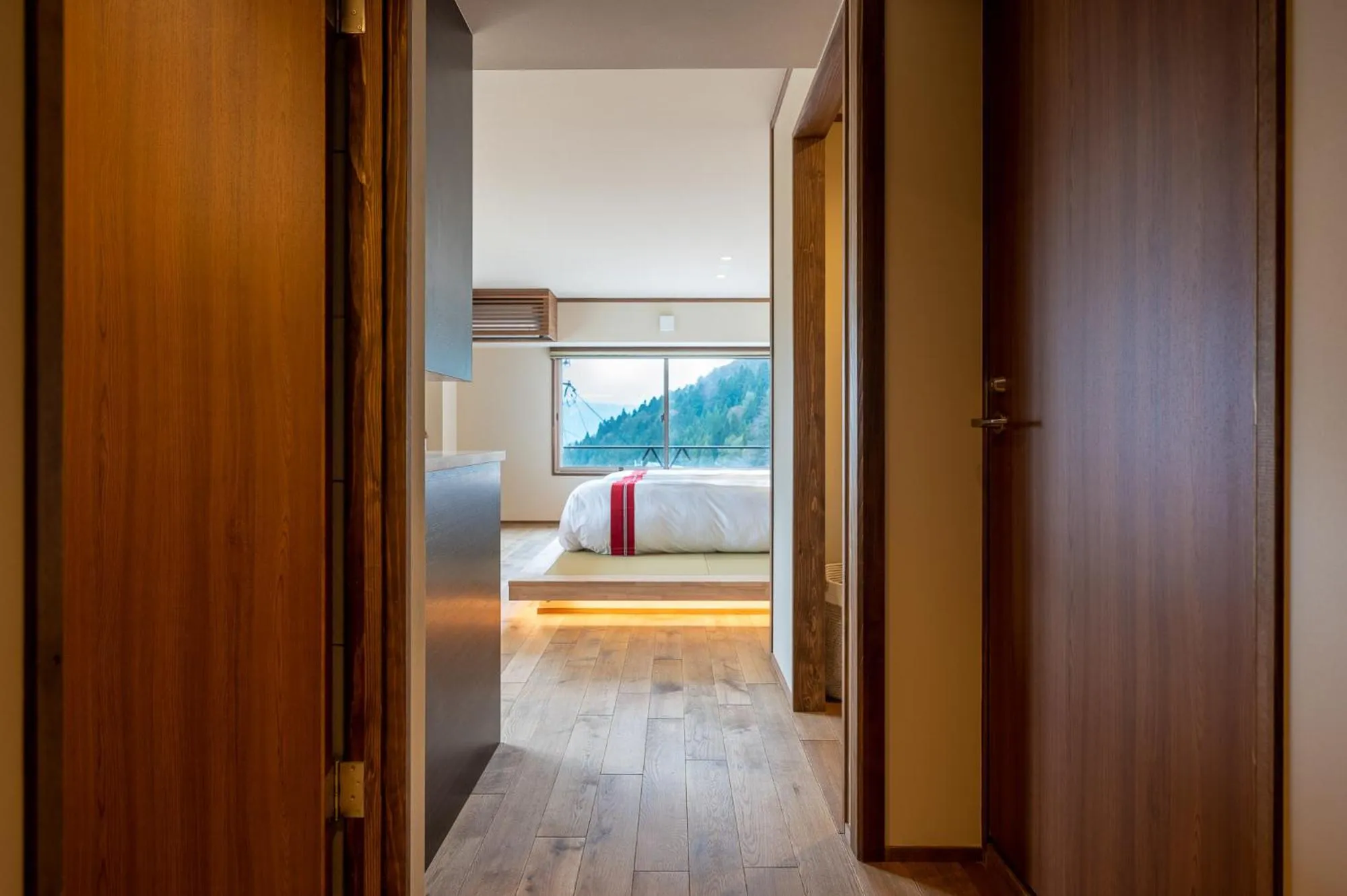 View (from property/room), Bed in Kawamotoya