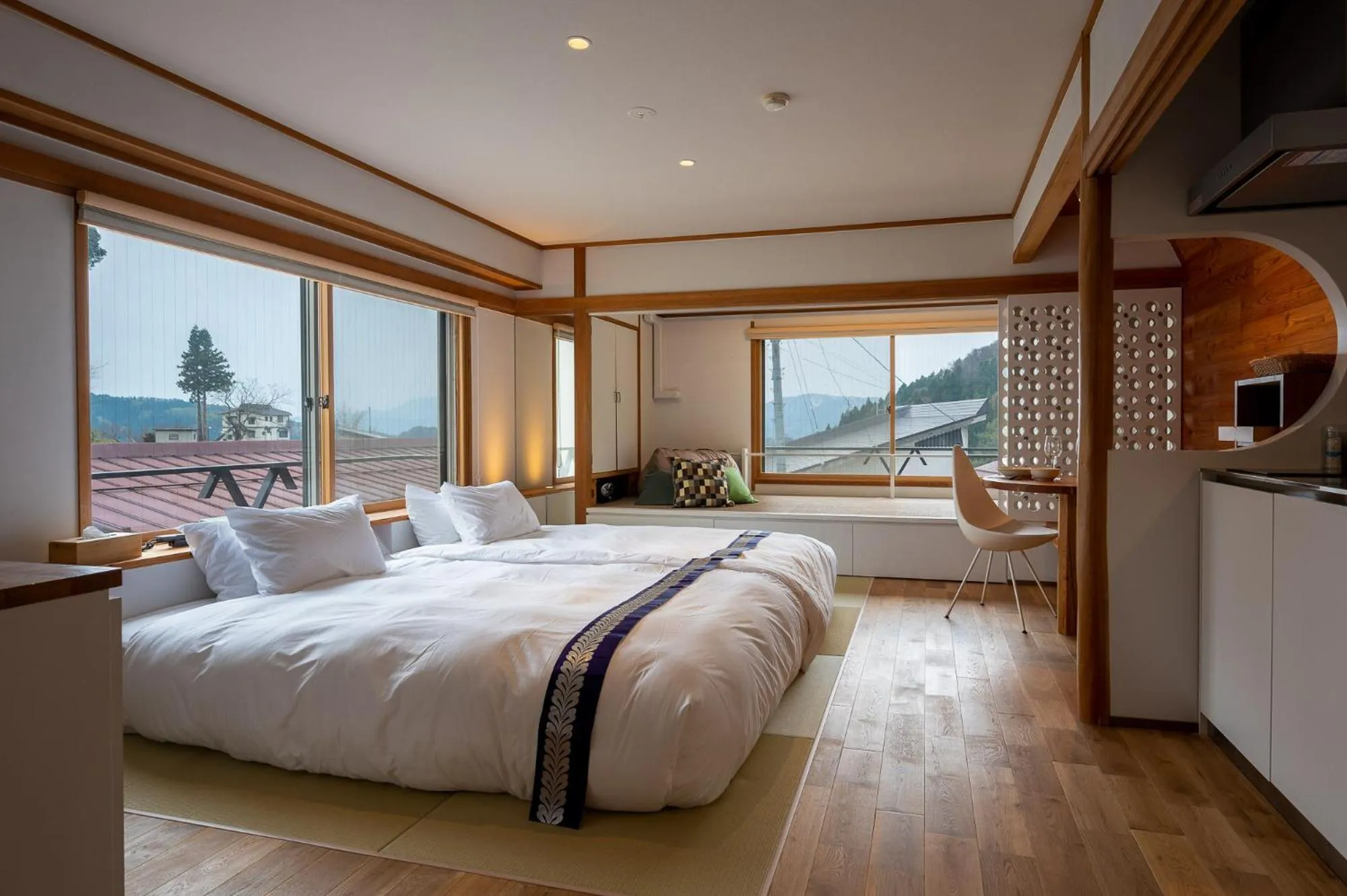 View (from property/room), Bed in Kawamotoya