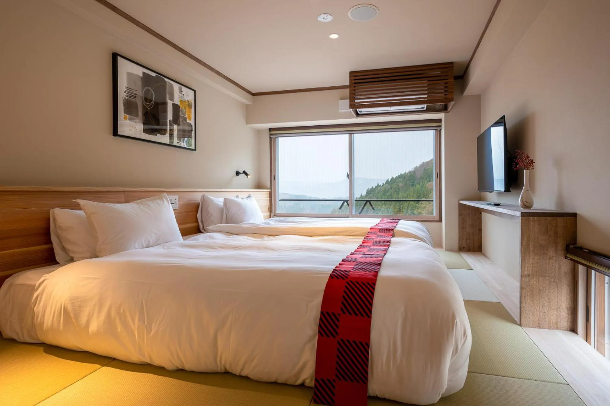 View (from property/room), Bed in Kawamotoya