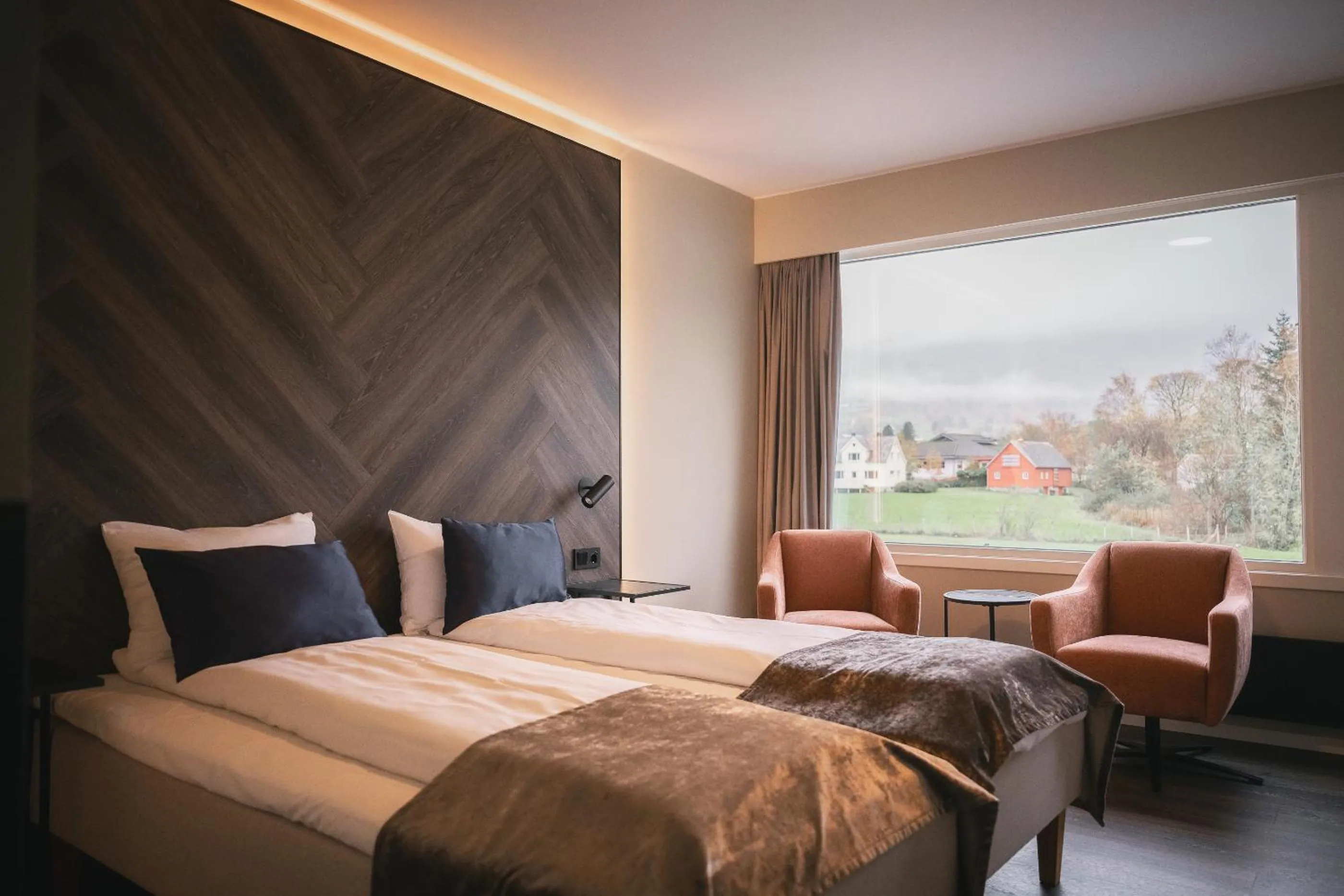 Bed in Rosendal Fjordhotel