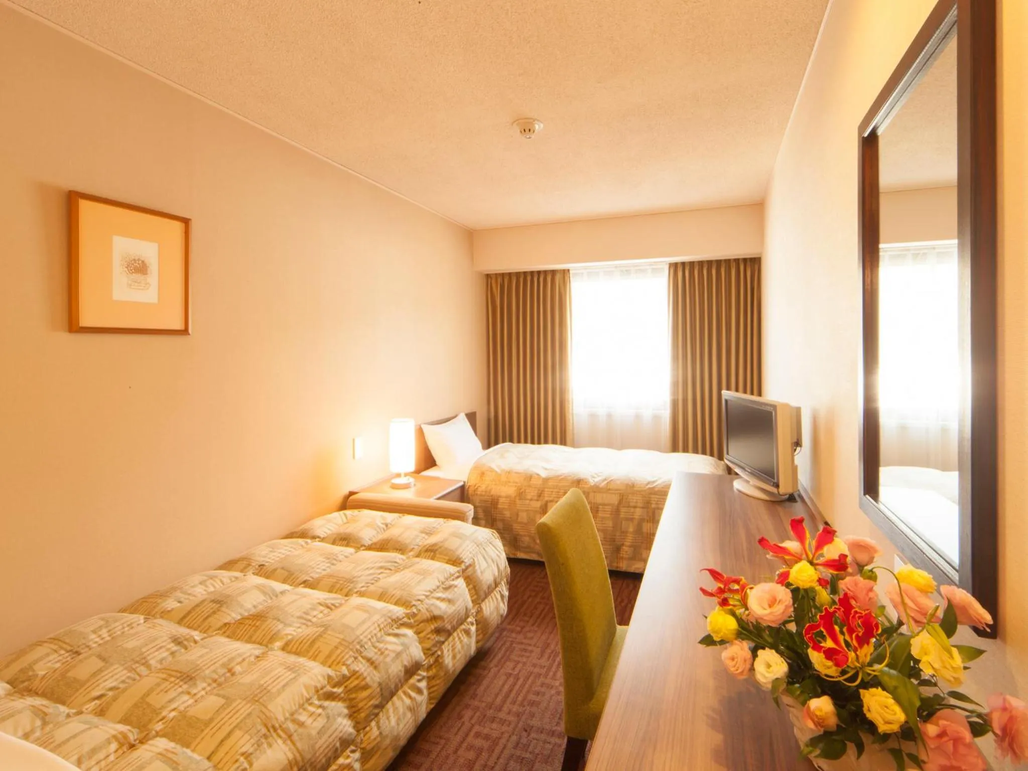 Photo of the whole room, Bed in Hotel Pearl City Kesennuma