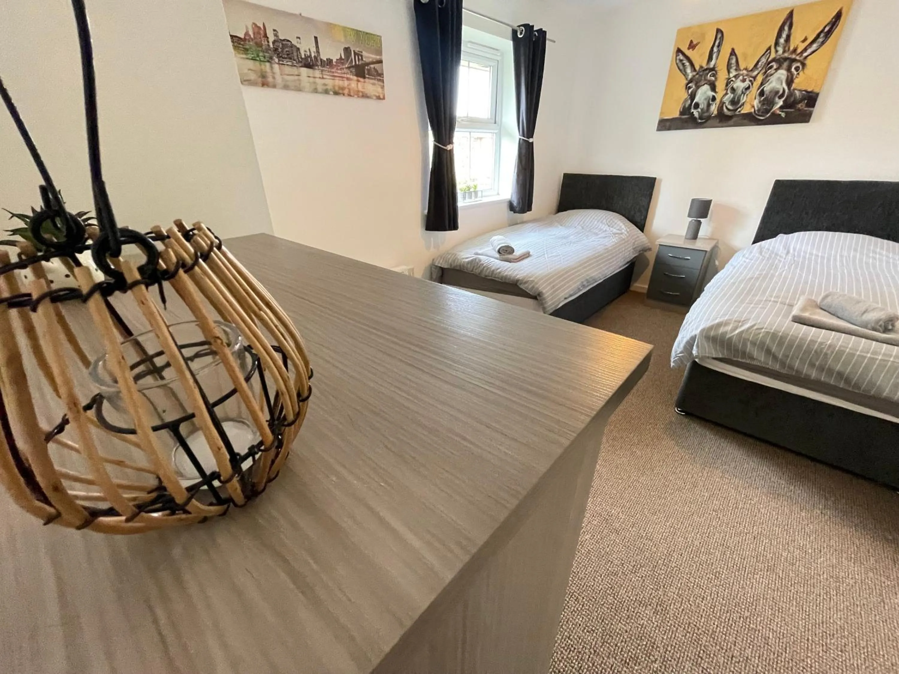 Bedroom, Bed in Grand Central Littleover Deluxe Apartments