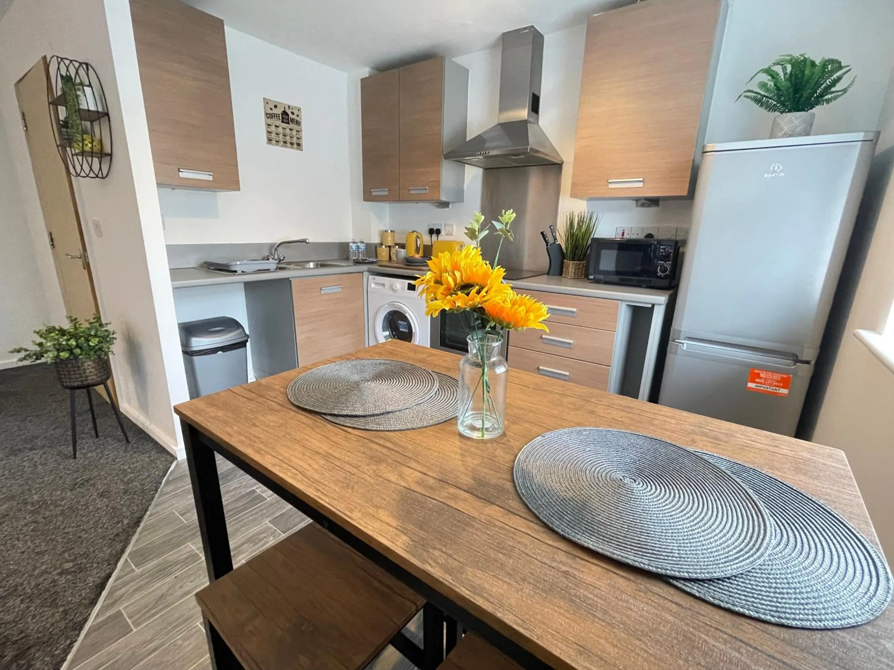 Dining area in Grand Central Littleover Deluxe Apartments
