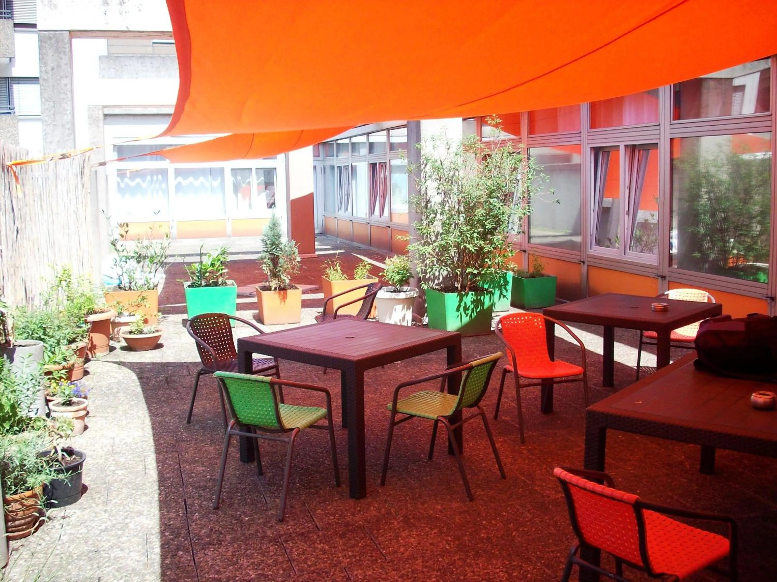 Balcony/Terrace in Hostel Gästehaus Kaiserpassage- Ihr Cityhostel