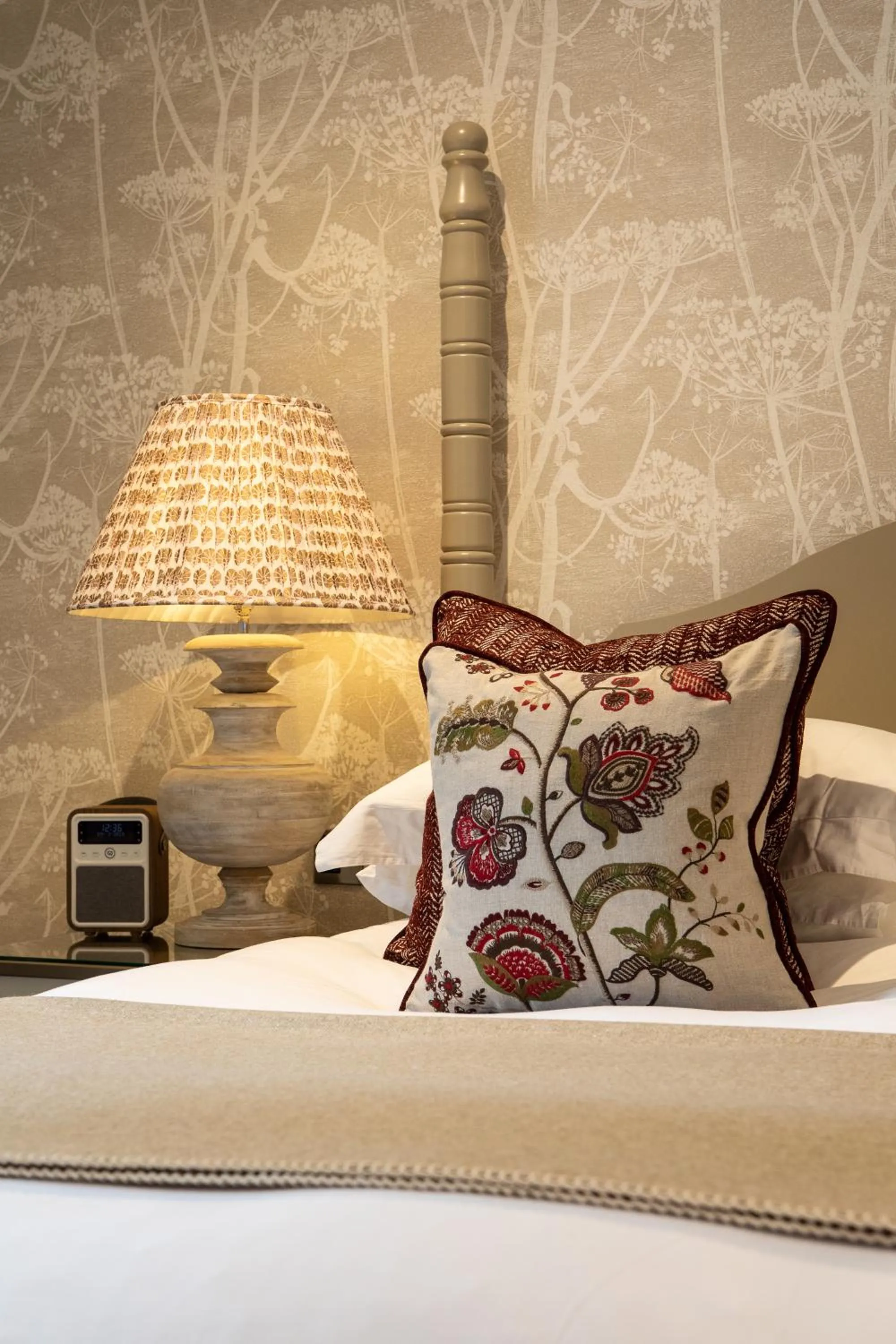 Decorative detail, Bed in Rothay Manor Hotel