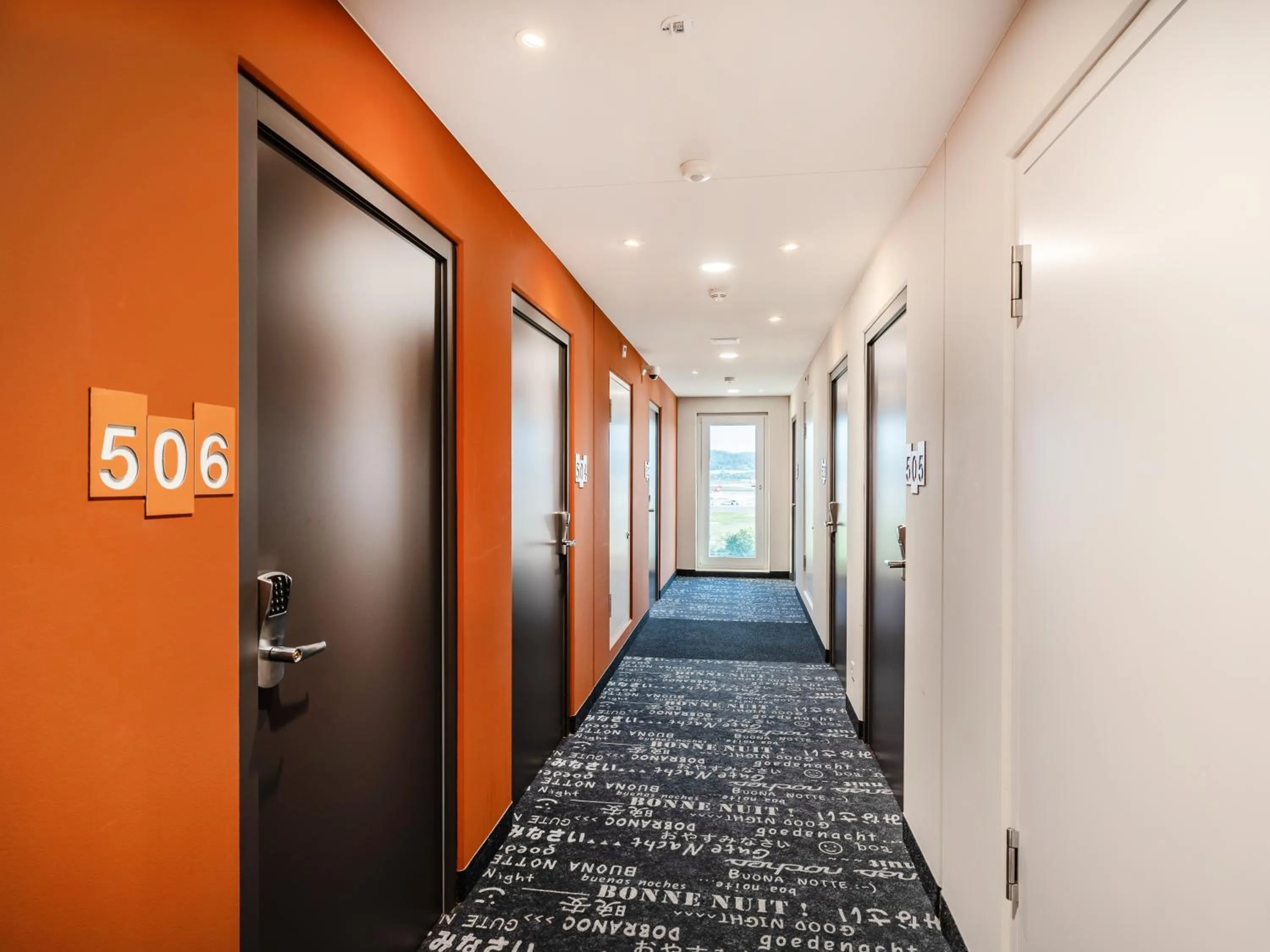 View (from property/room) in B&B HOTEL Zürich Airport