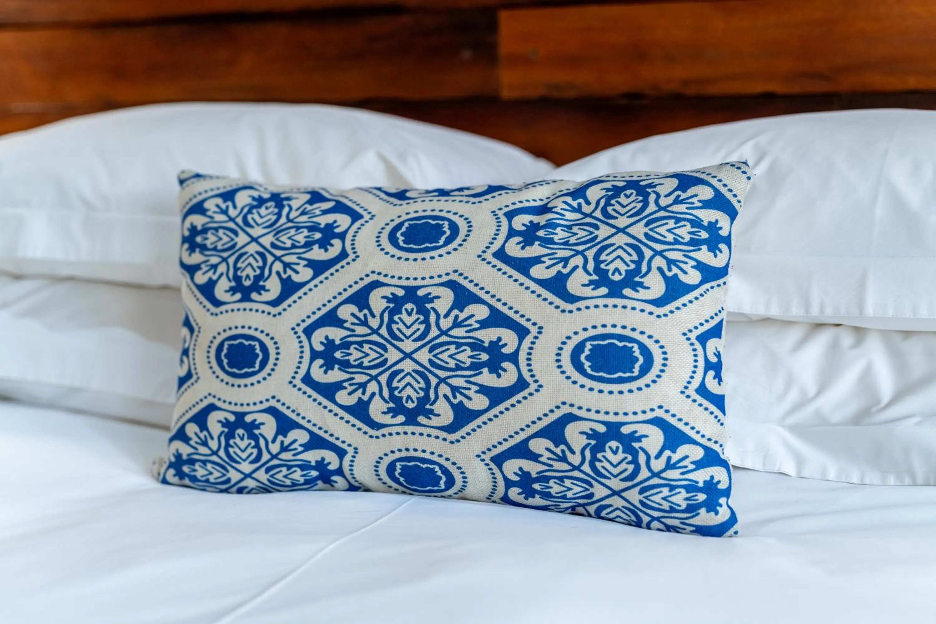 Bed in Blue Rain Guest House