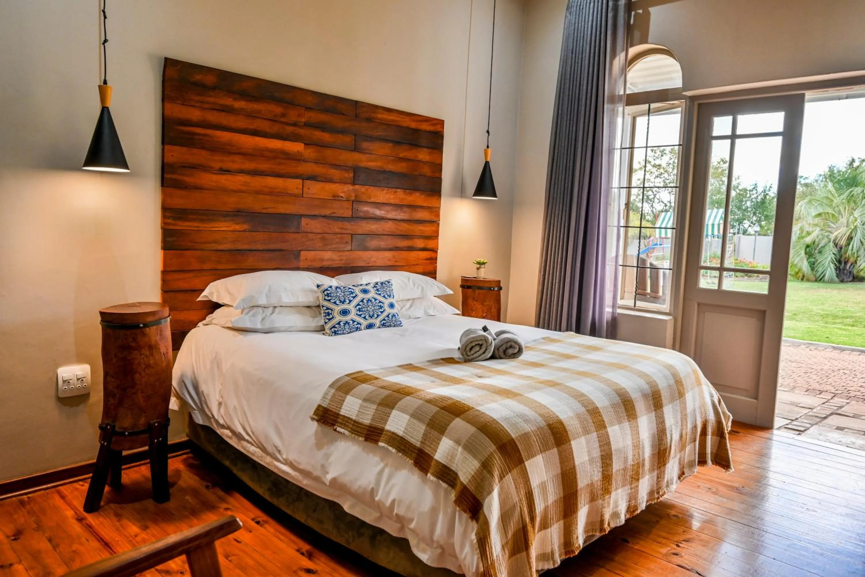 Bed in Blue Rain Guest House