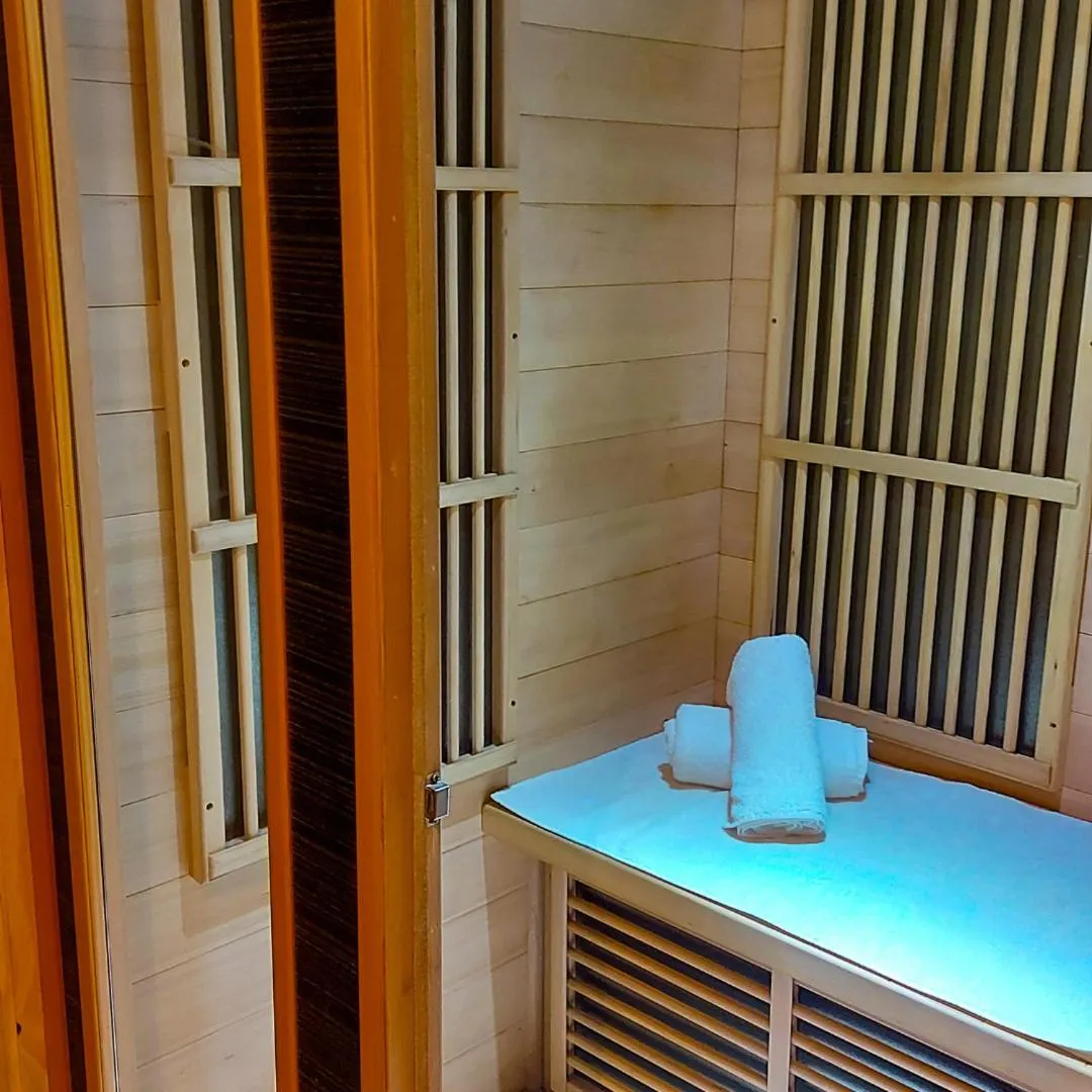 Sauna in Aloe Village Aparthotel & Spa