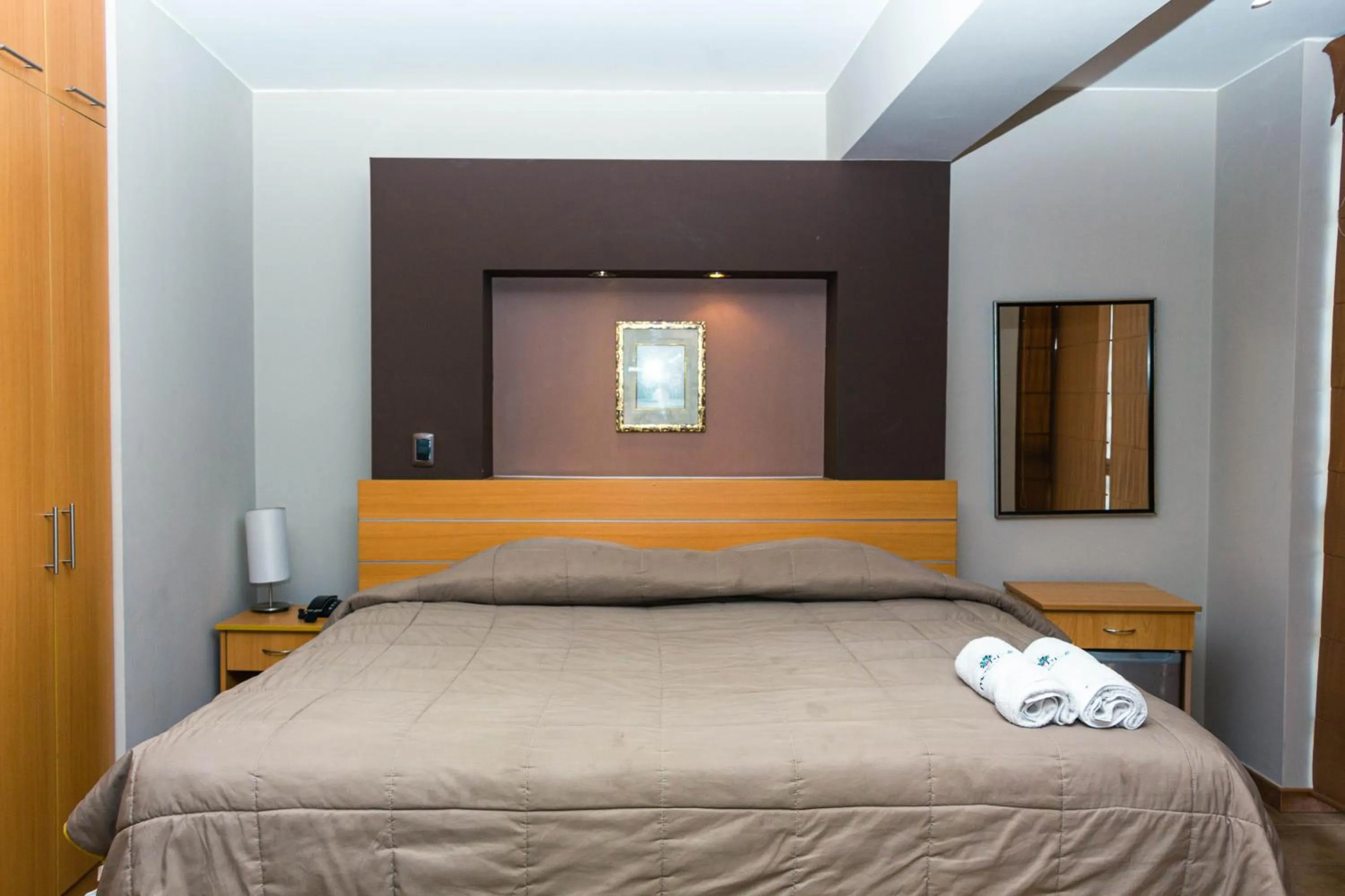 Bed in Hotel Mochiks