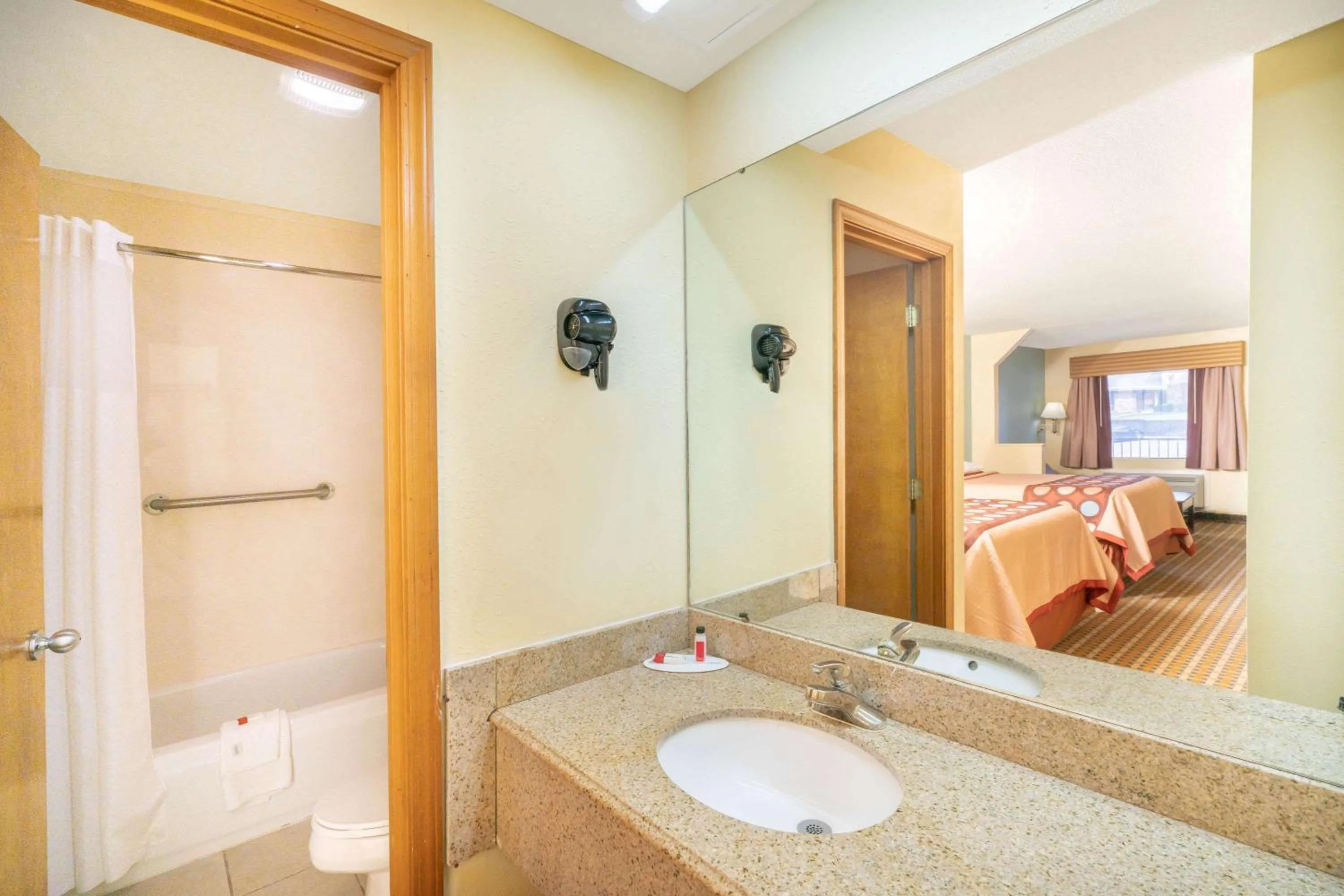 Bathroom in Super 8 by Wyndham North Little Rock/McCain