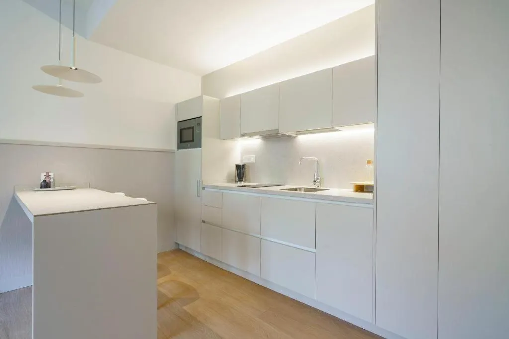 Kitchen or kitchenette in Fisa Rentals Ramblas Apartments