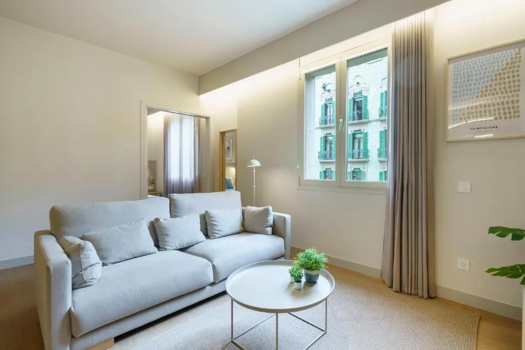 Seating area in Fisa Rentals Ramblas Apartments