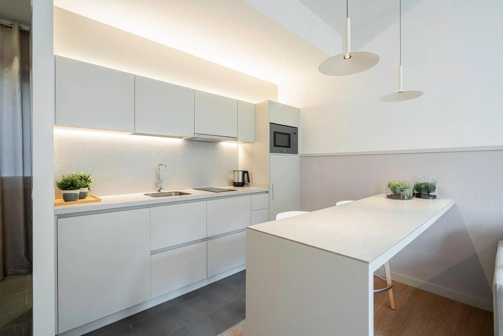 Kitchen or kitchenette in Fisa Rentals Ramblas Apartments