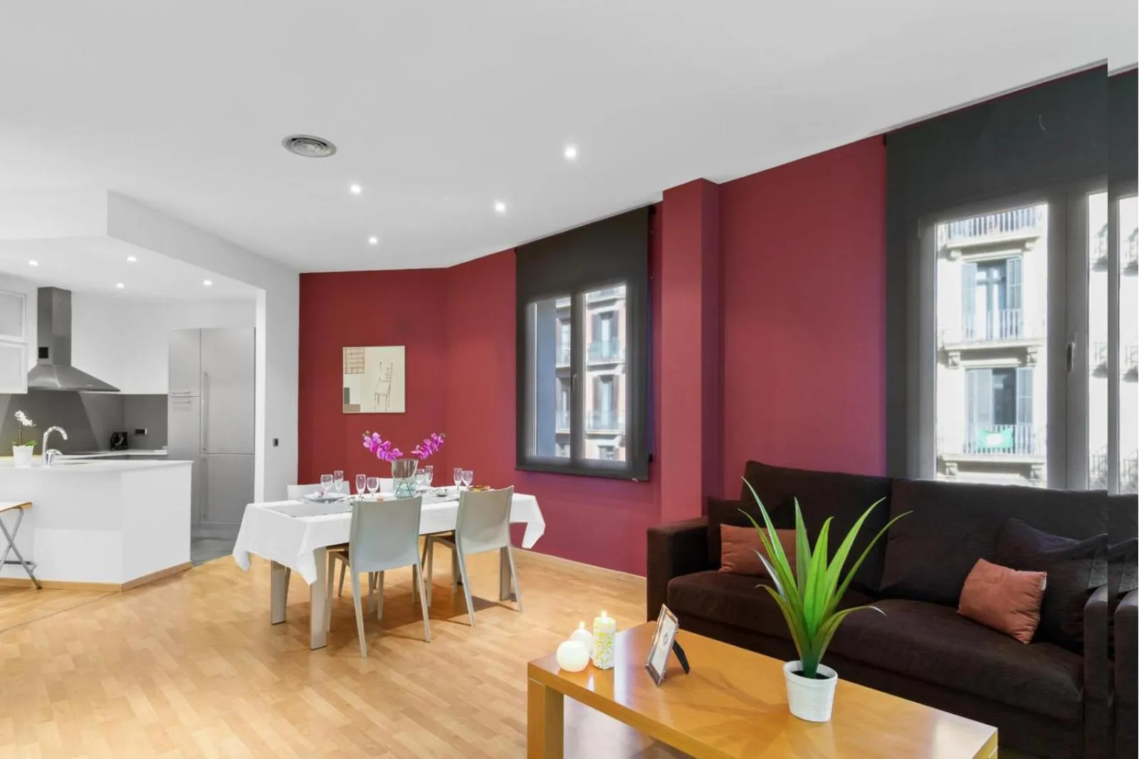 Seating area in Fisa Rentals Ramblas Apartments