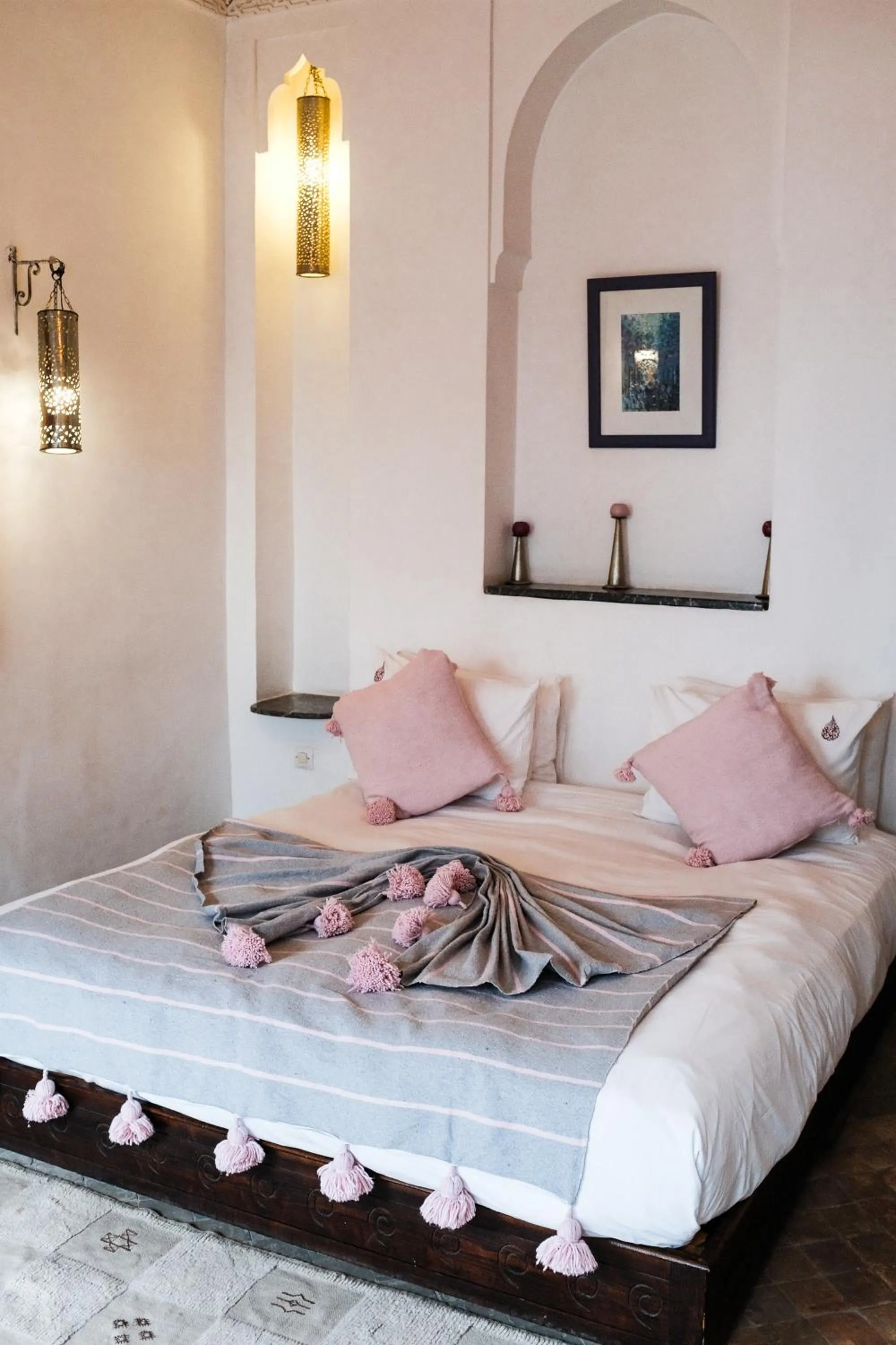 Bed in Riad Pachavana