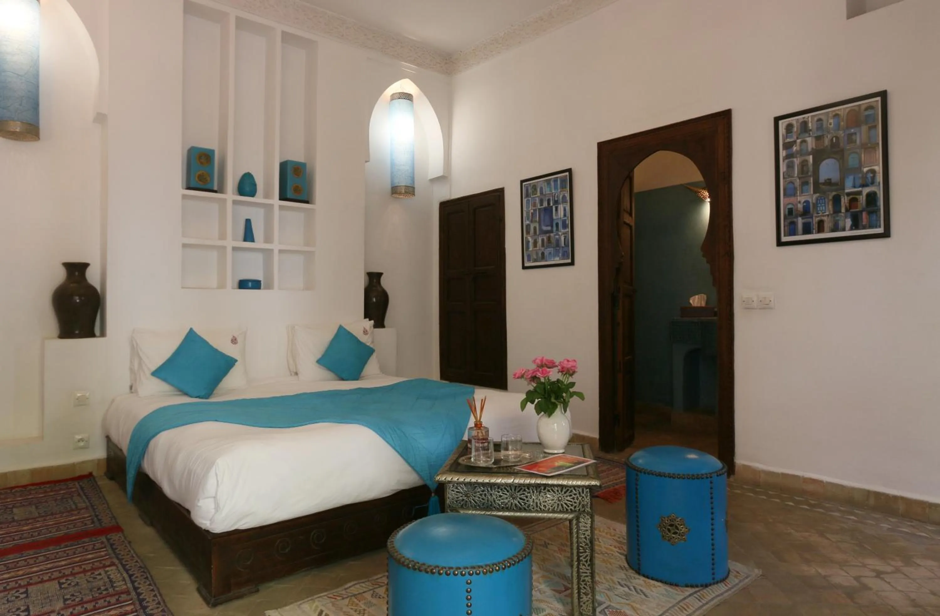 Bed in Riad Pachavana