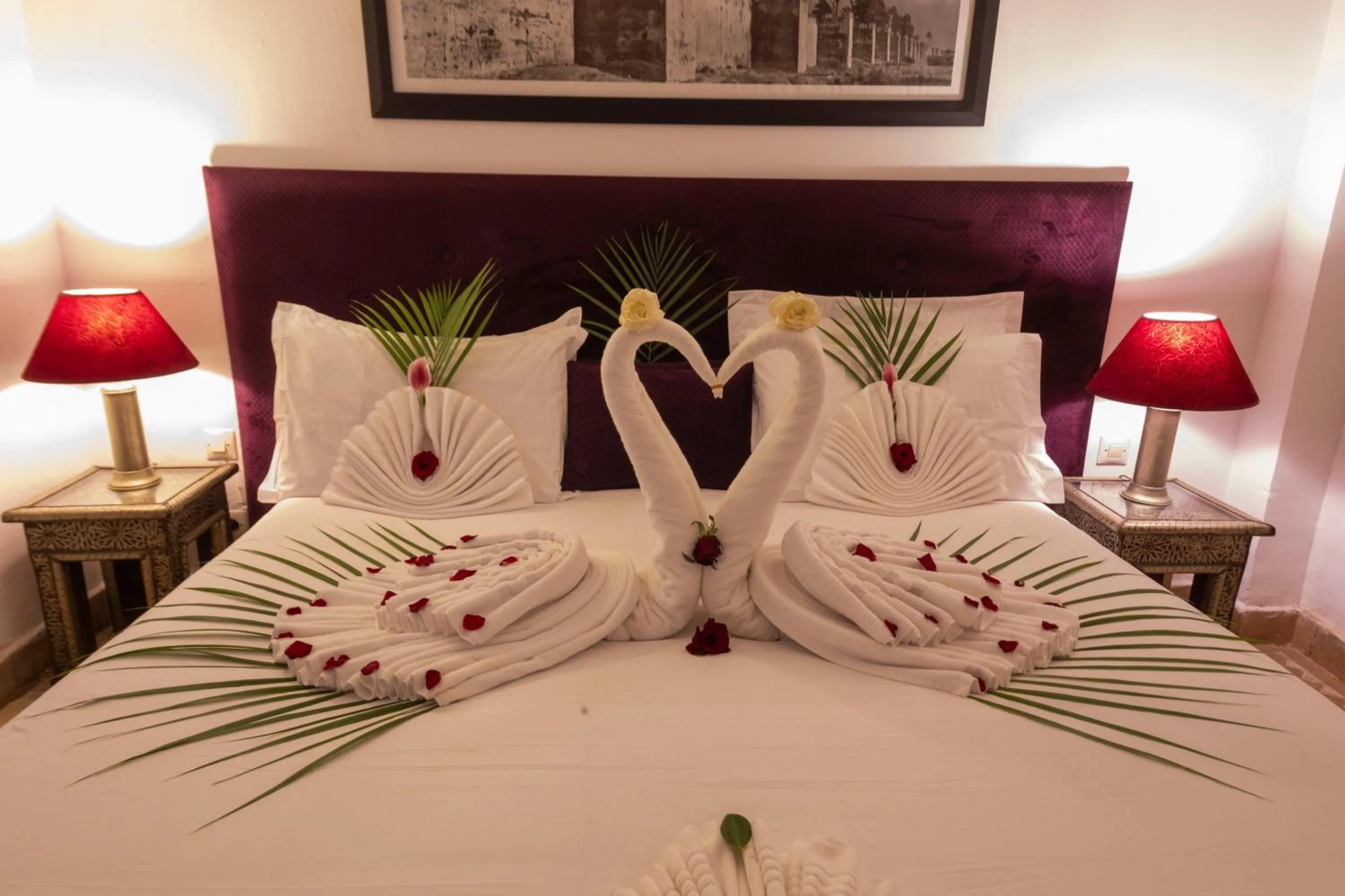 Bed in Riad Pachavana