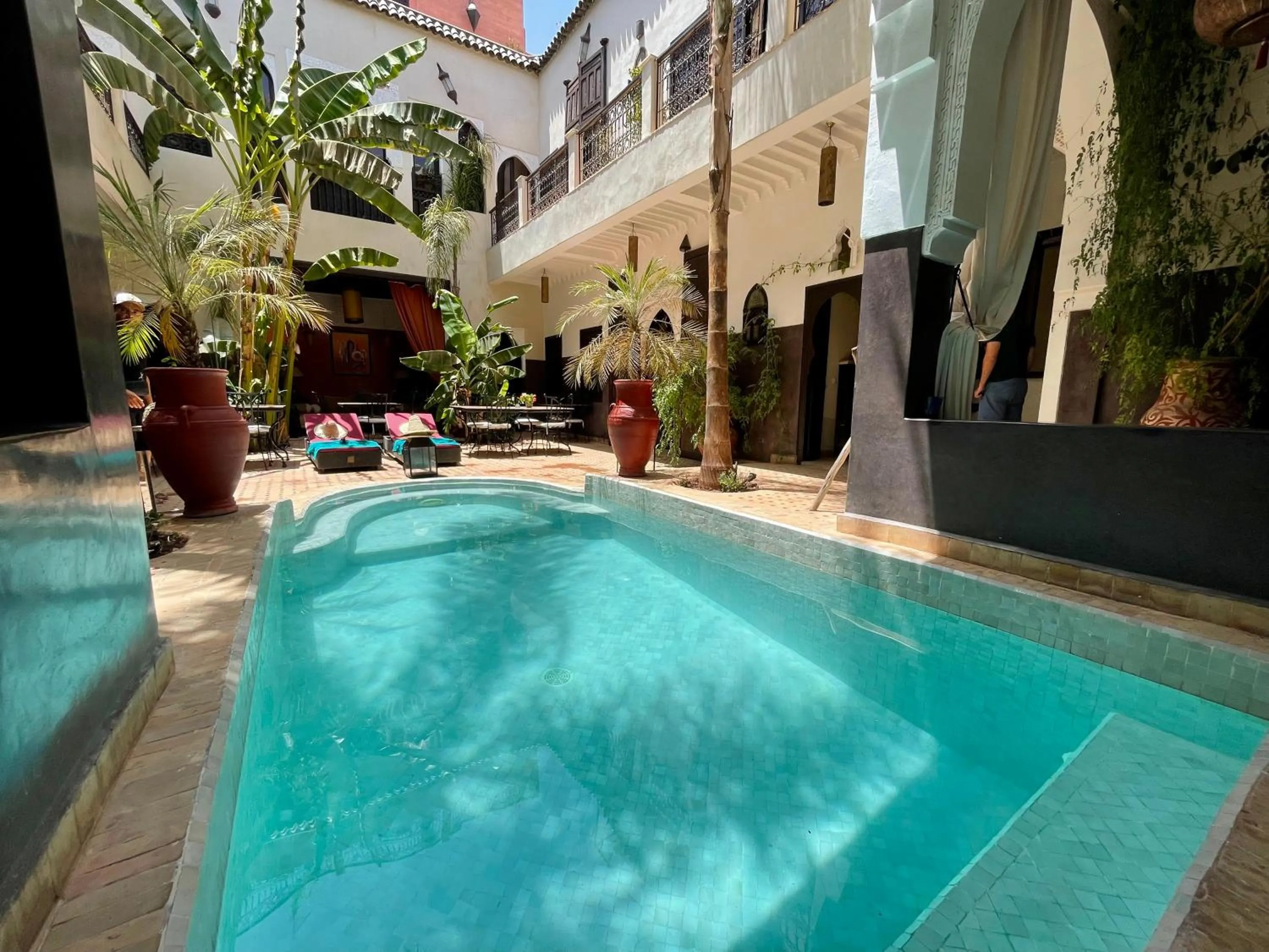 Swimming pool in Riad Pachavana
