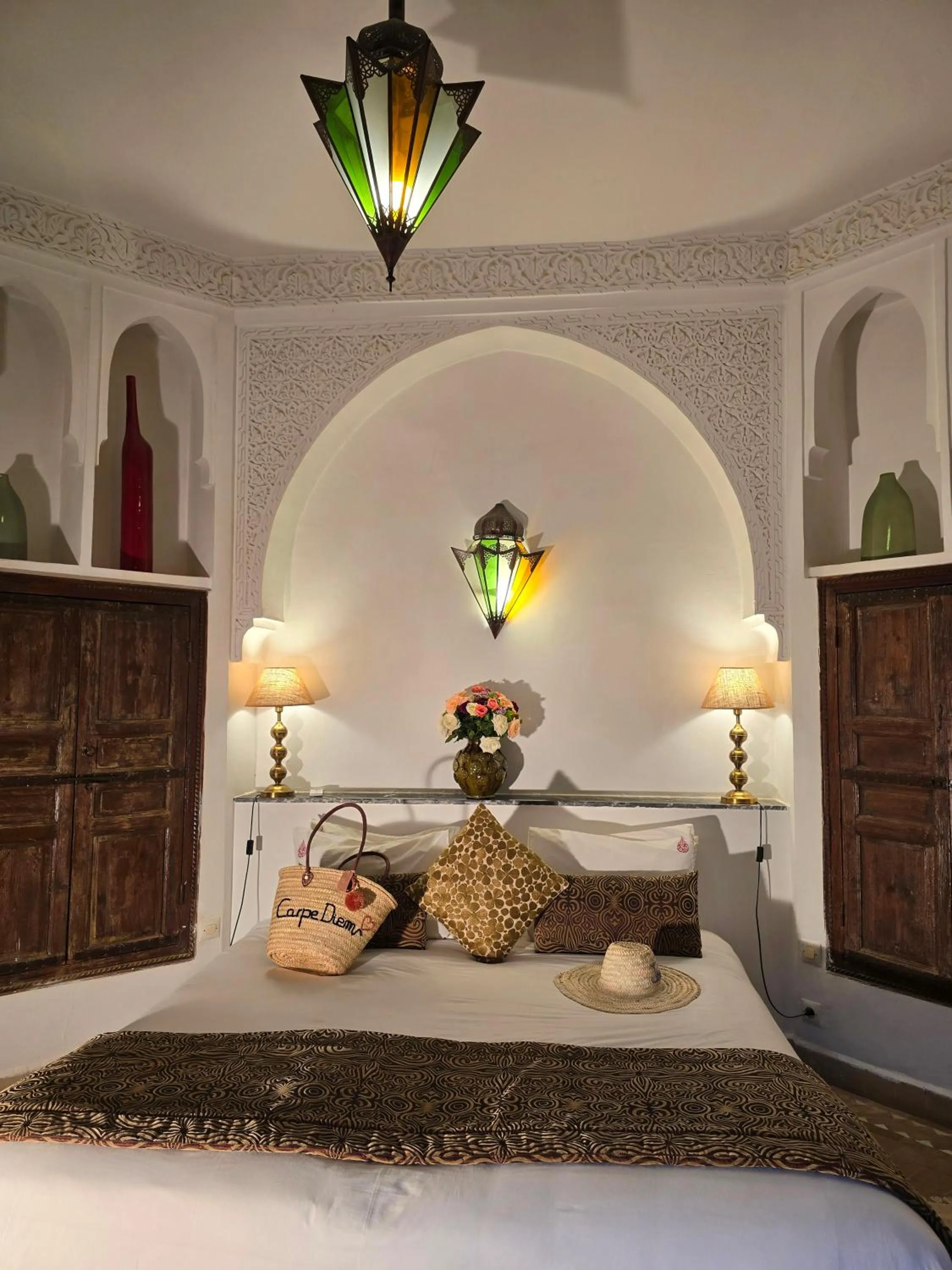 Bed in Riad Pachavana