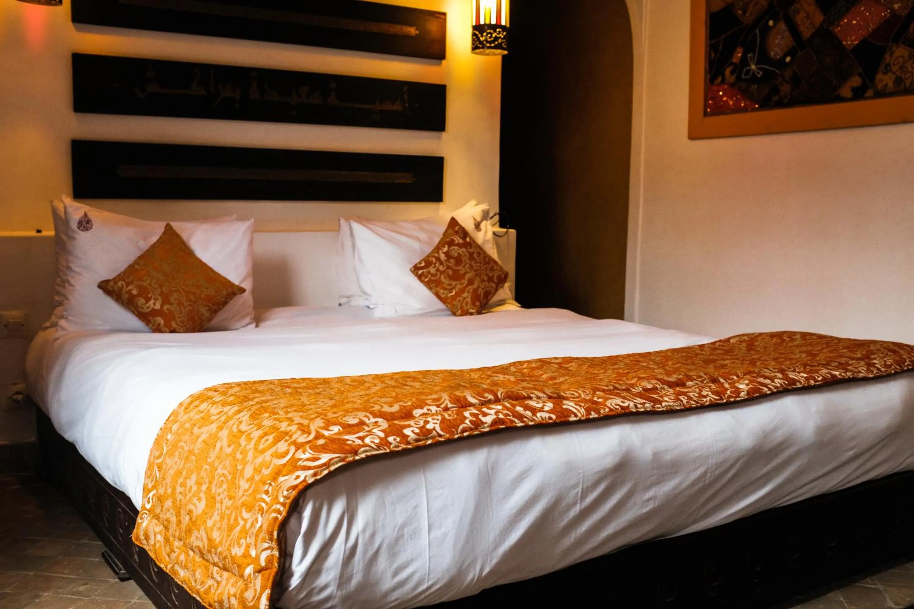 Bed in Riad Pachavana