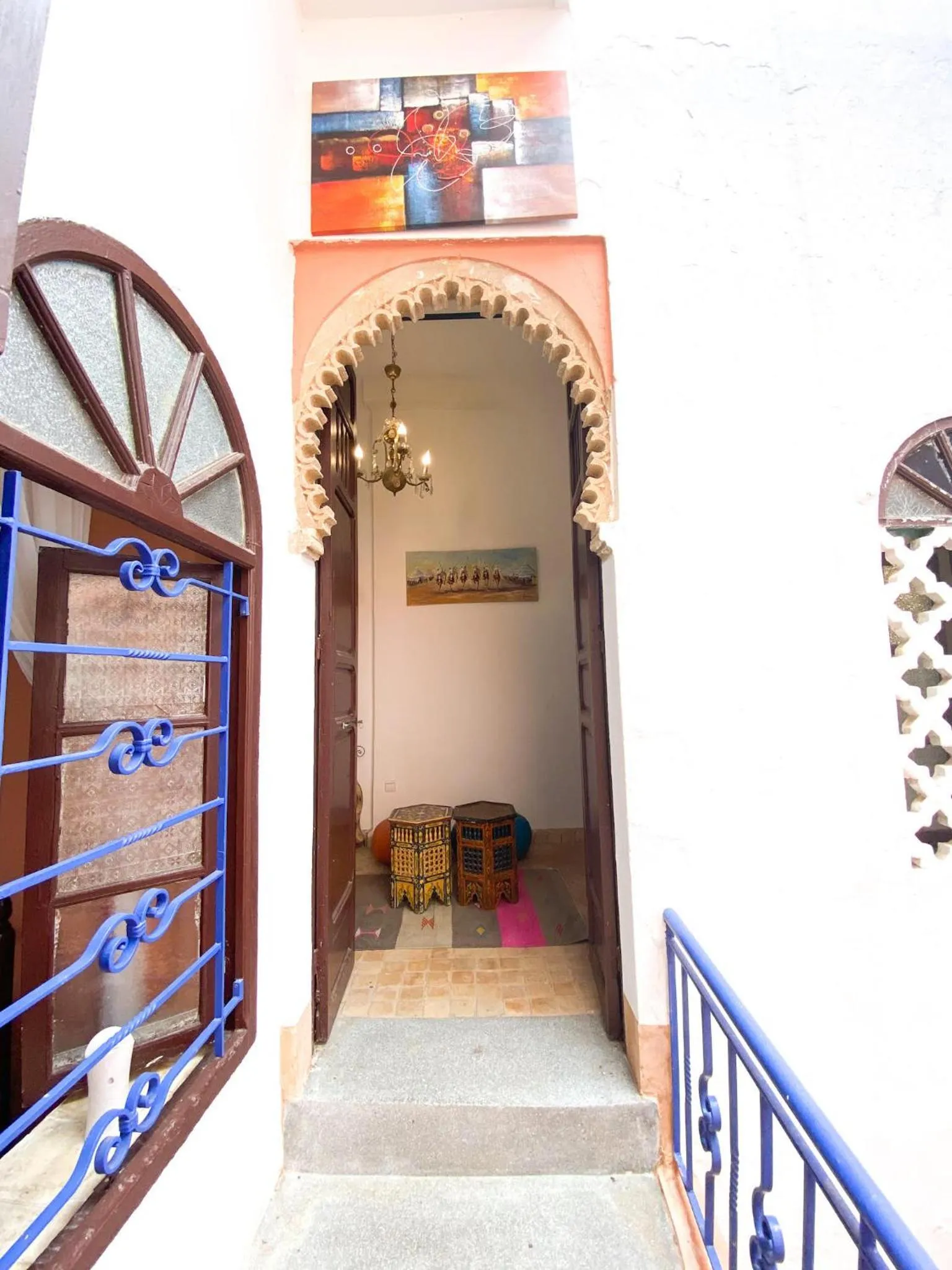 Facade/entrance in Riad Jbara