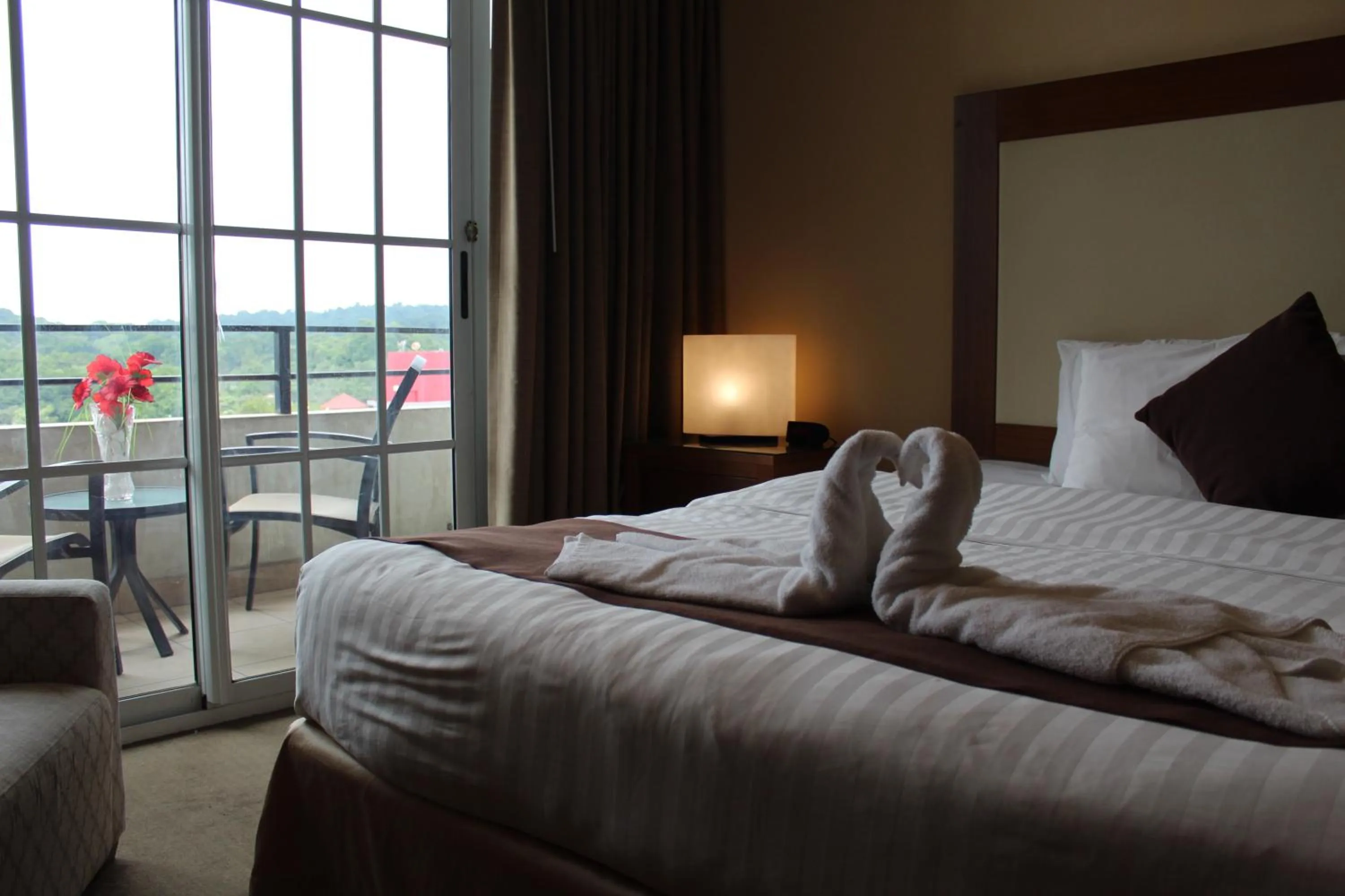 Bed in Central Park Hotel & Casino