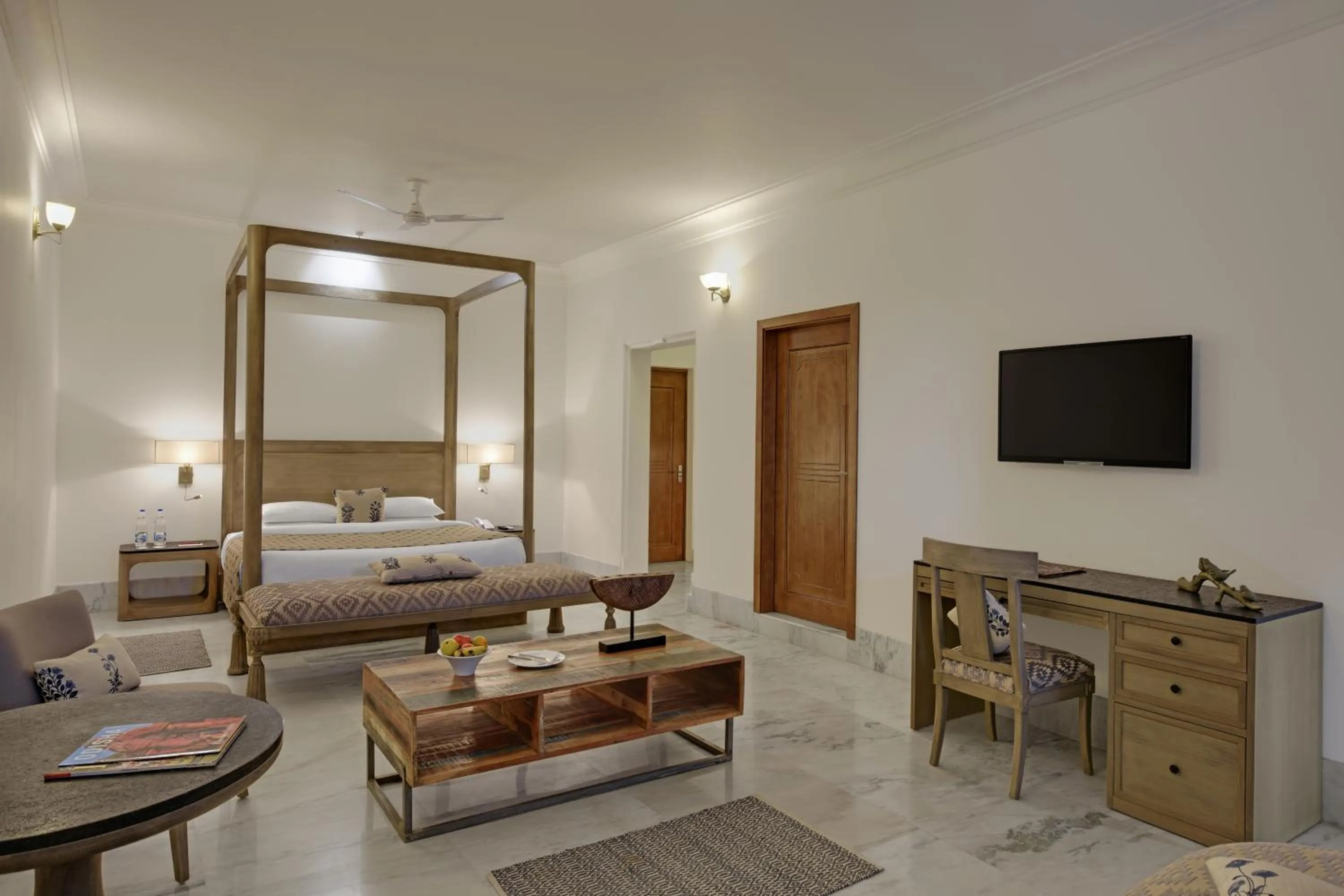 TV and multimedia, Bed in Fateh Safari Suites by Fateh Collection