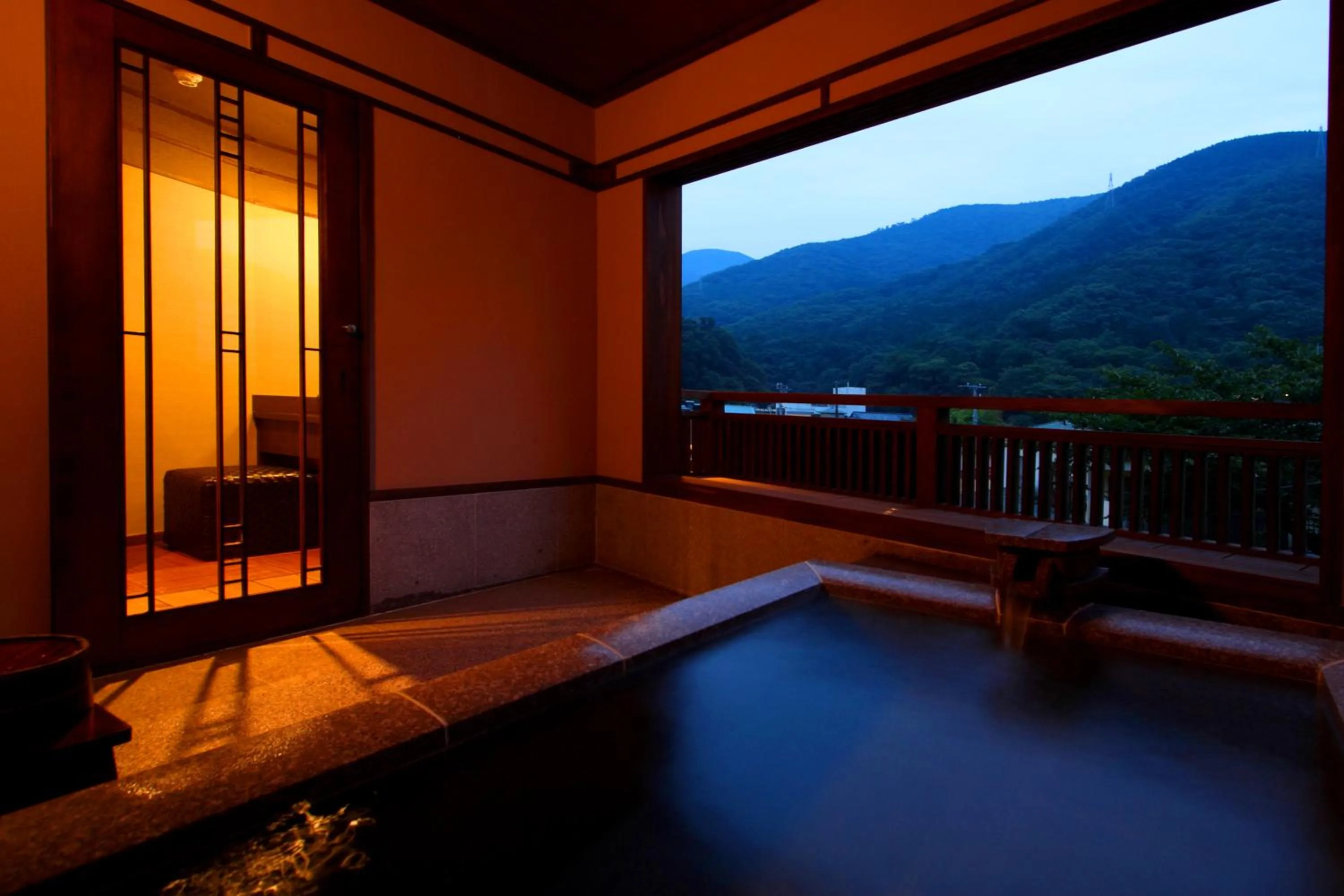 Mountain view in Hakone Onsen Ryokan Yaeikan