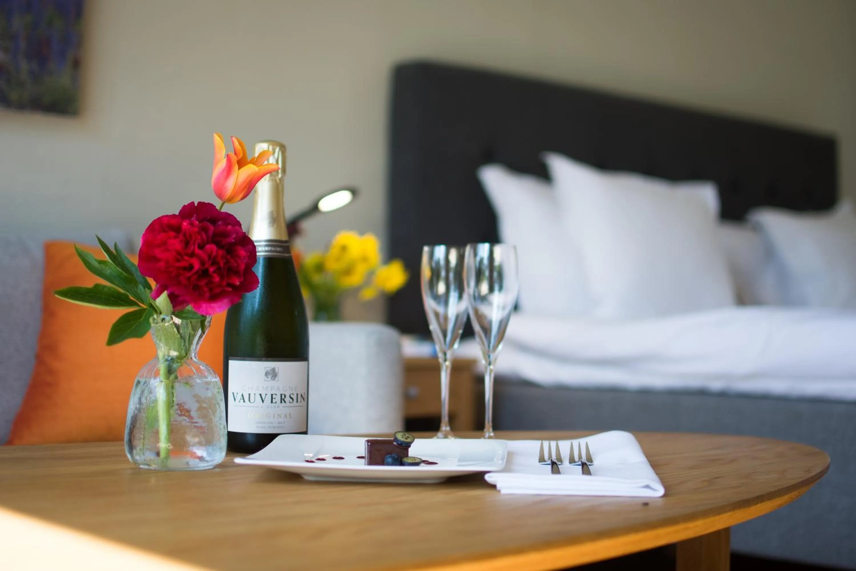 Bed in Strandakar Hotell & Restaurang