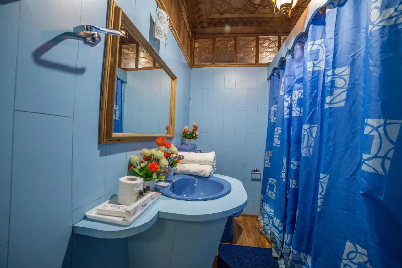 Bathroom in Swan Group of Houseboats, Golden Dal Lake