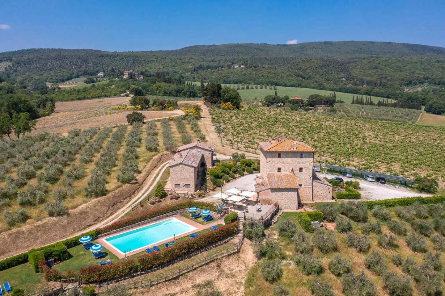 Bird's eye view in Agriturismo Il Casolare Di Bucciano
