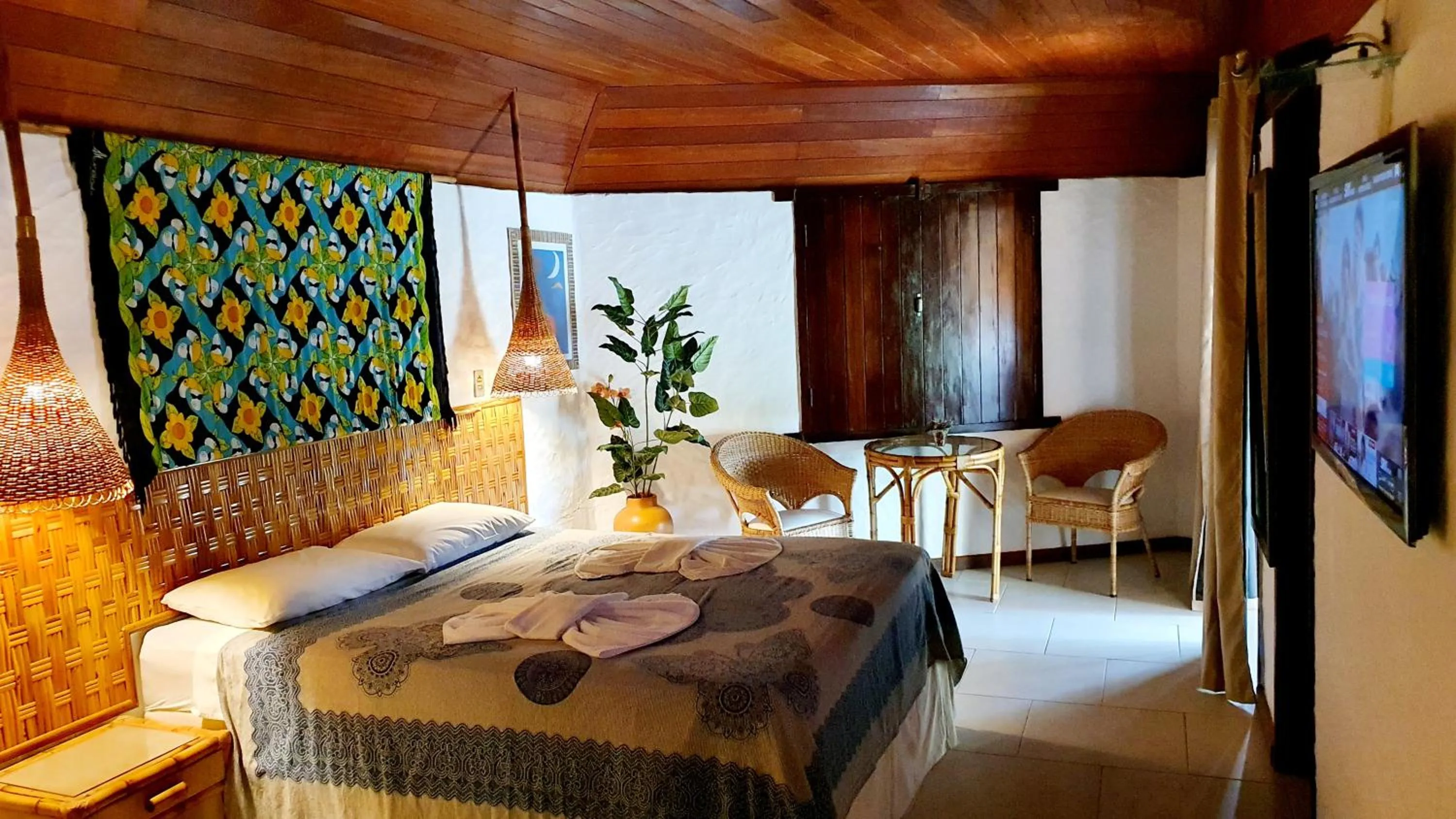 Bed in Pousada Entre as Águas